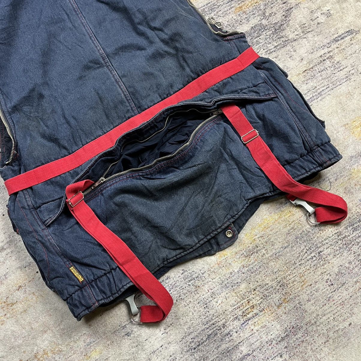 Armani × Vintage Vintage 90s Armani Jeans bondage vest Size US M / EU 48-50 / 2 - 6 Thumbnail