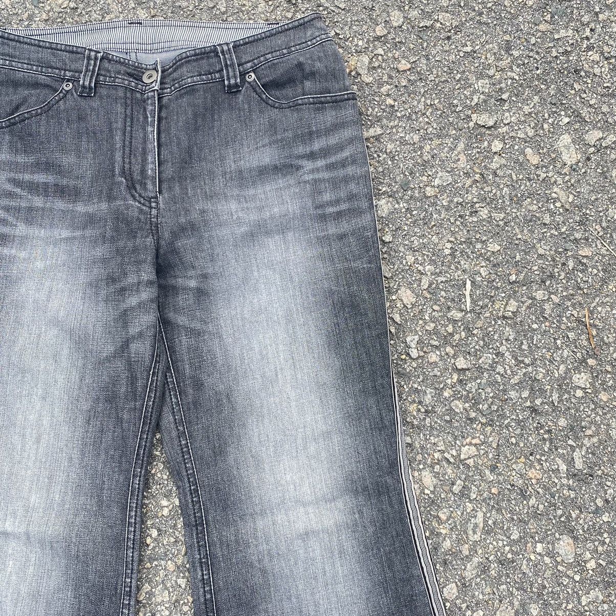 Japanese Brand Vintage Les Habit Distressed Faded Flare Jeans Size 29" - 6 Thumbnail