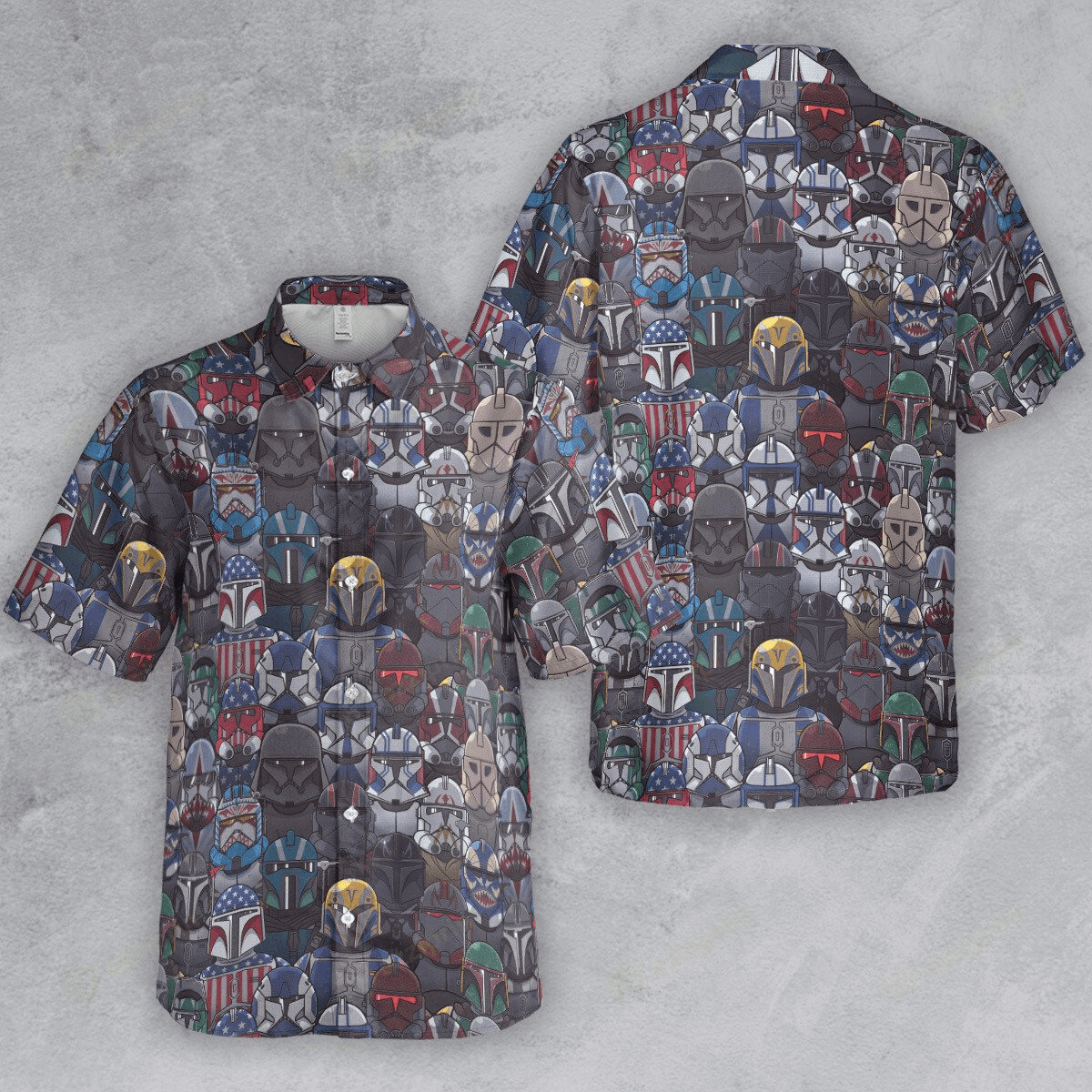 The Unbranded Brand USA Troopers Clone Troopers Star Wars Button Down Shirt Size US M / EU 48-50 / 2 - 4 Thumbnail