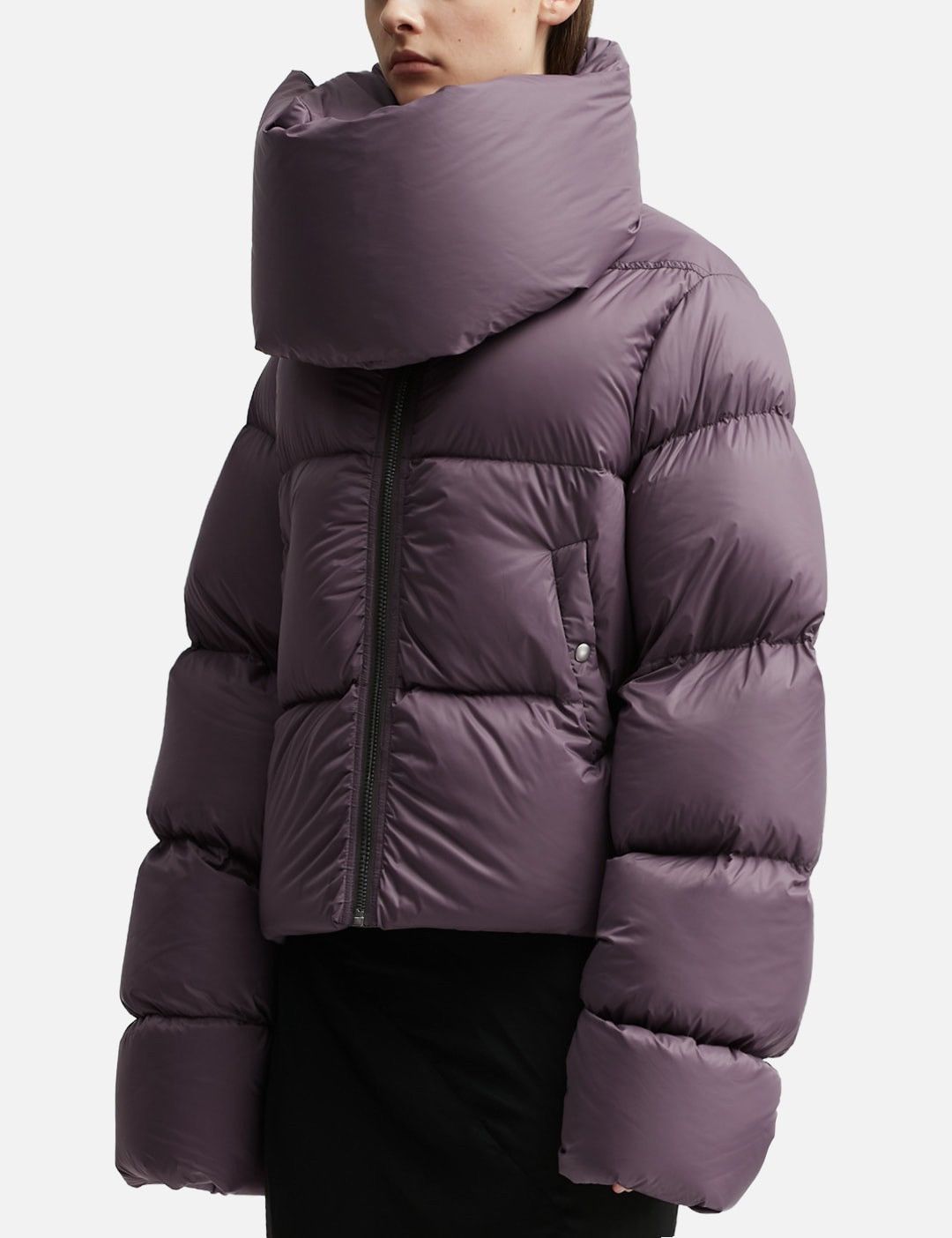 Rick Owens 💥AW 22💥 Rick Owens Cropped Funnel Neck Down Jacket Size US M / EU 48-50 / 2 - 3 Thumbnail