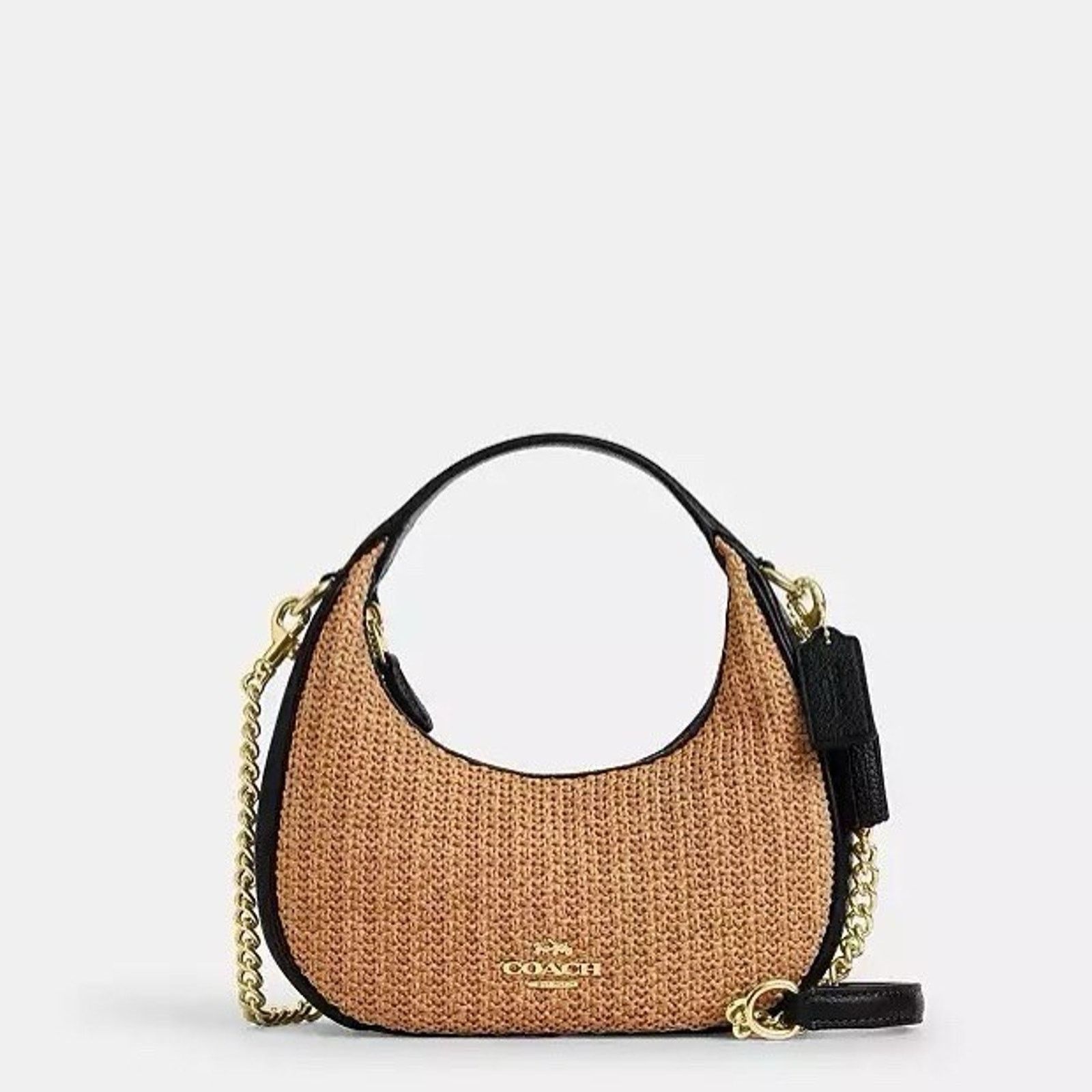 Coach NWT Coach Carmen Mini Crossbody Bag CAL02 Toast/Black Size ONE SIZE - 7 Thumbnail