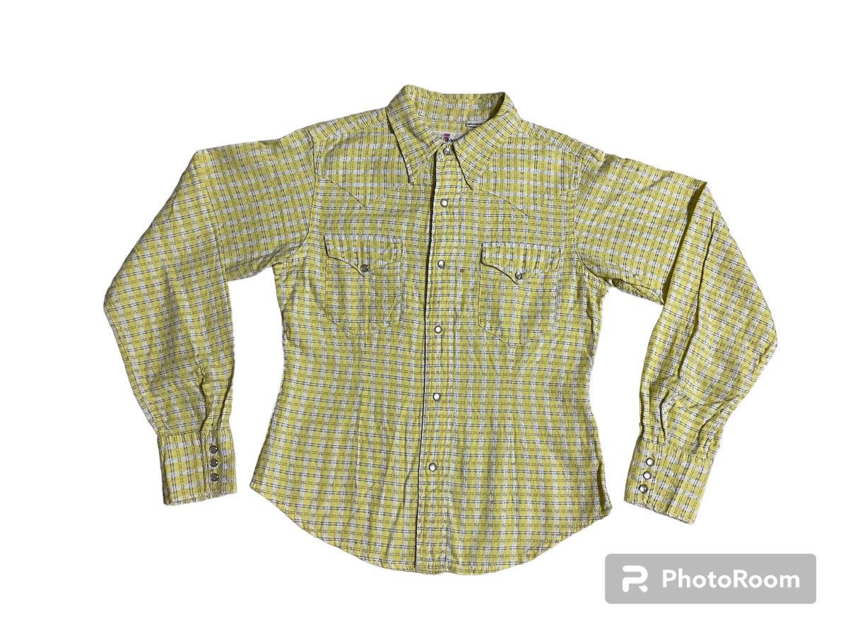 Levi's × Levi's Vintage Clothing Levis For Women Western Shirt Snap Button Size M / US 6-8 / IT 42-44 - 14 Thumbnail