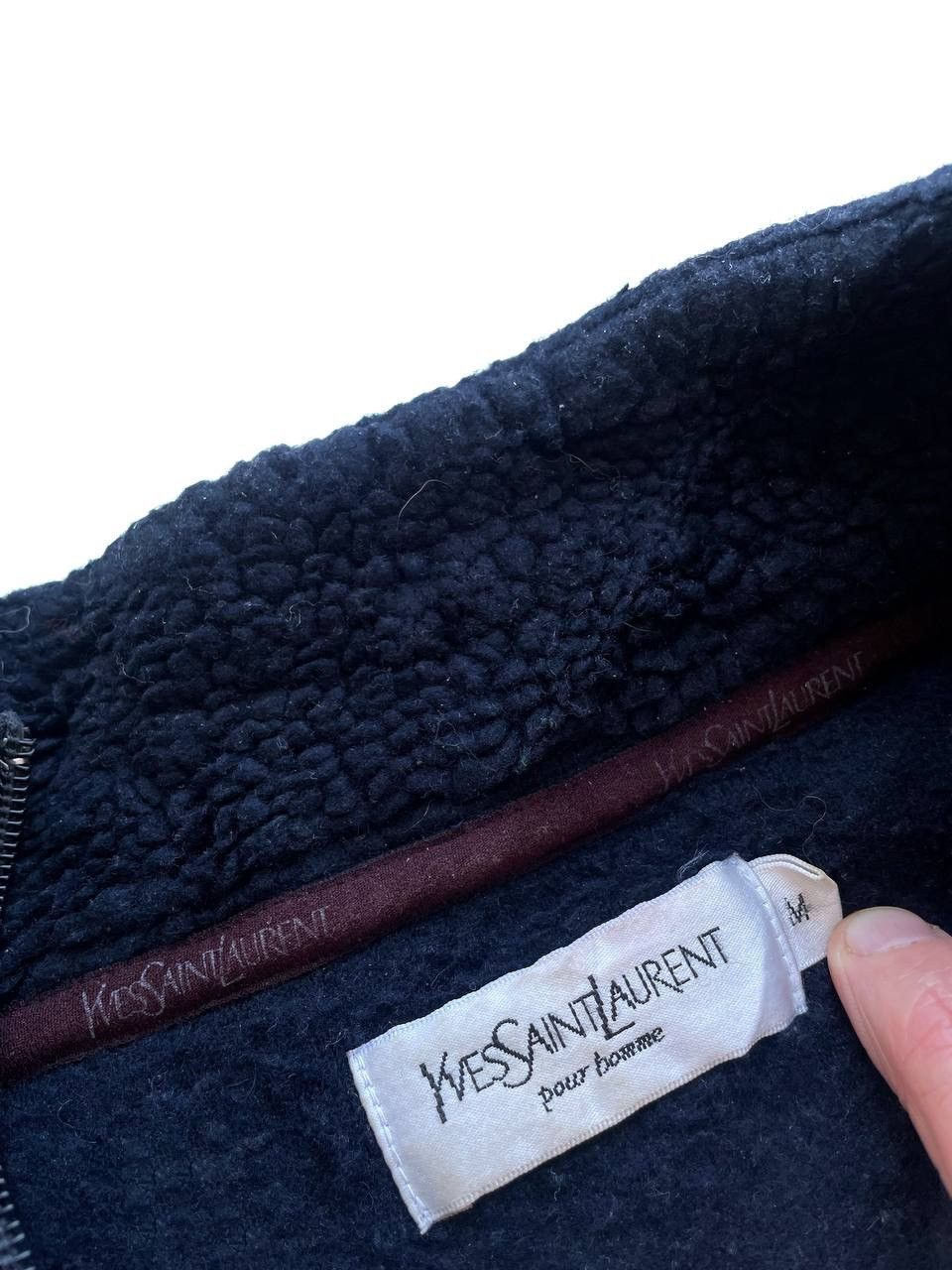 Yves Saint Laurent Yves Saint Laurent Men Vintage Blue 1/3 Zip Fleece Size M Size US M / EU 48-50 / 2 - 4 Thumbnail