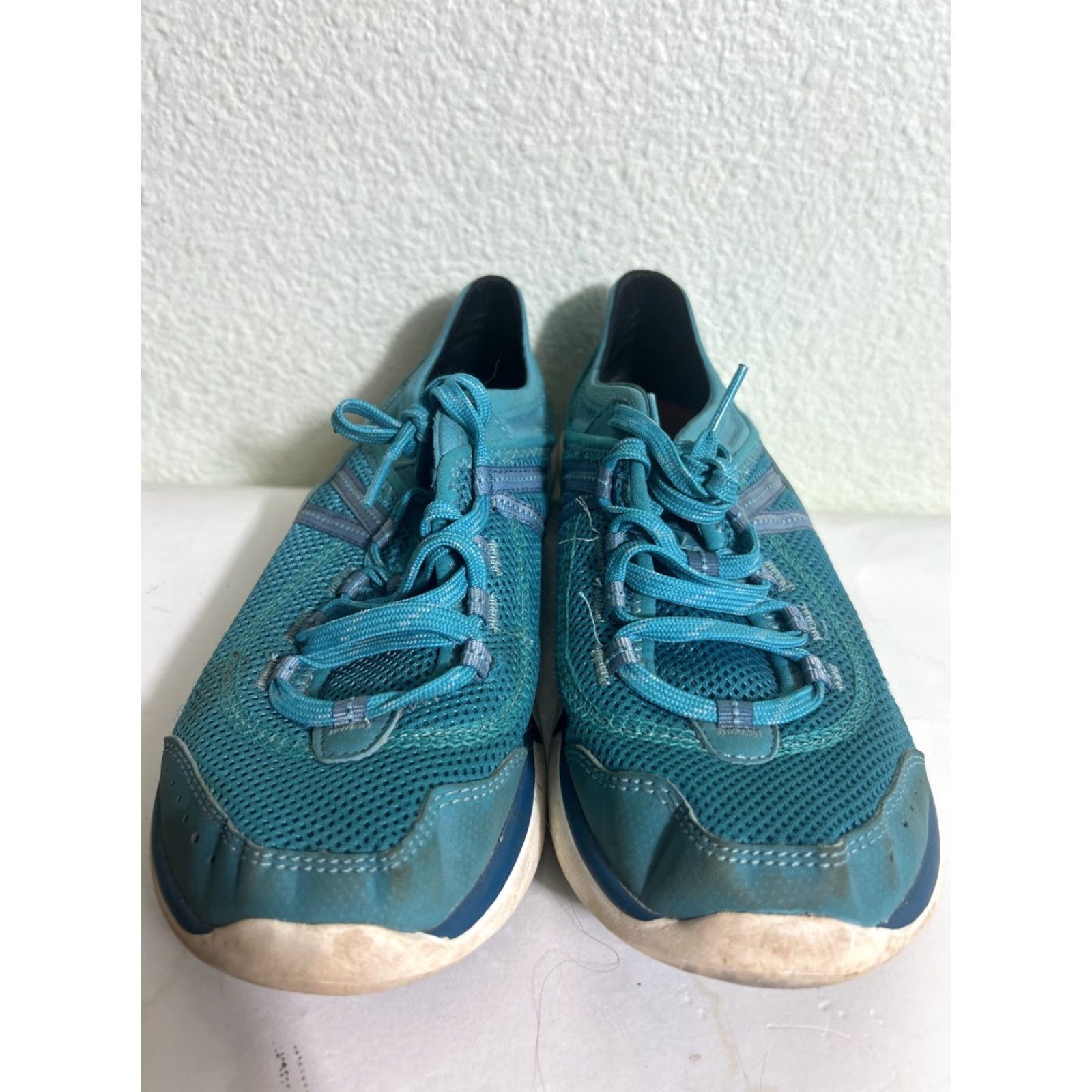 Teva Teva Evo Water Light Teal Athletic Shoes Womens 6.5 Teal Sneaker Breathable Performance Lace Up Solid Size US 7 / IT 37 - 6 Thumbnail