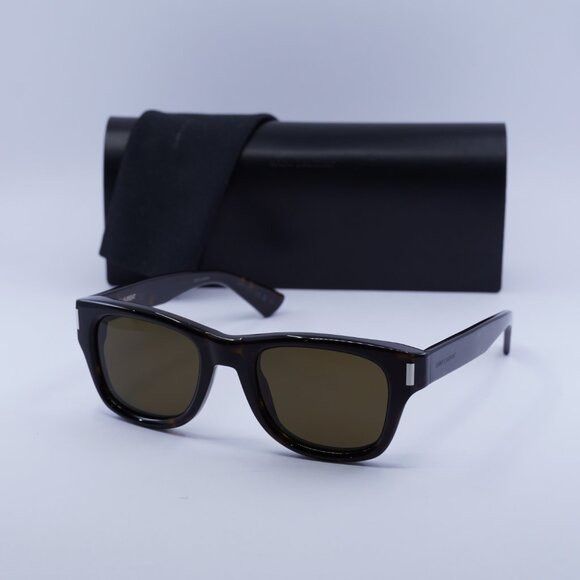Saint Laurent Paris 🕶️ New Saint Laurent SL801 002 Sunglasses - Dark Havana Size ONE SIZE - 1 Thumbnail