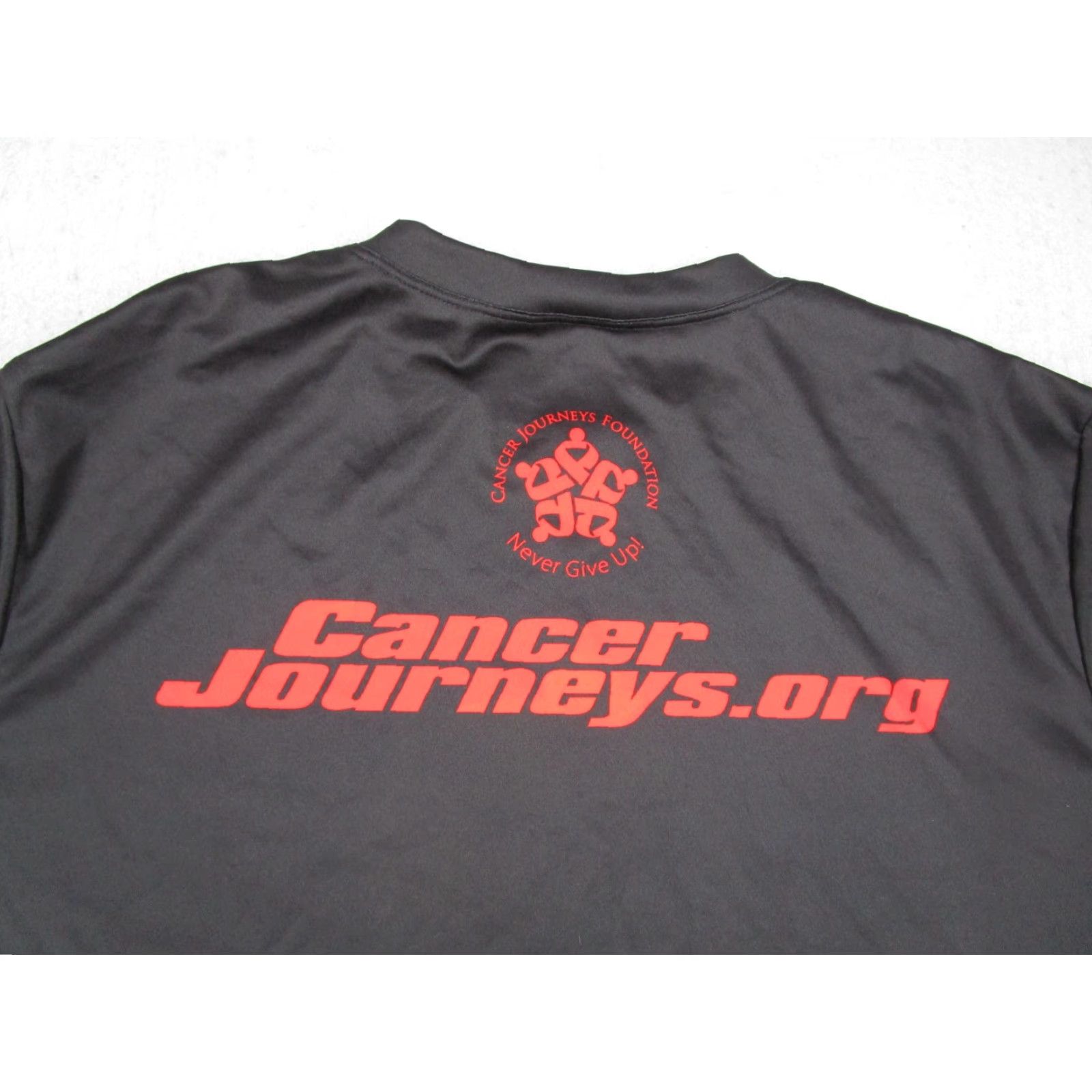 Vintage Giordana Tech Tee Shirt Mens XL Black Cycling #NeverGiveUp Cancer Journeys Italy Size US XL / EU 56 / 4 - 6 Thumbnail