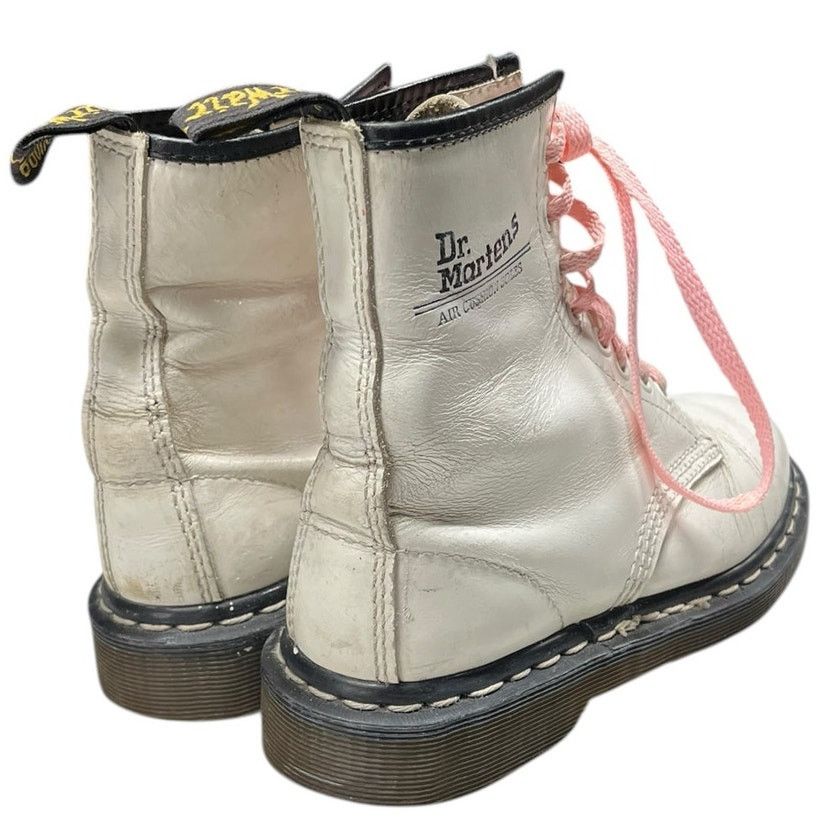 Dr. Martens Vintage Womens Dr. Martens 1460 Combat Boots Size 6 White Size US 6 / IT 36 - 4 Thumbnail