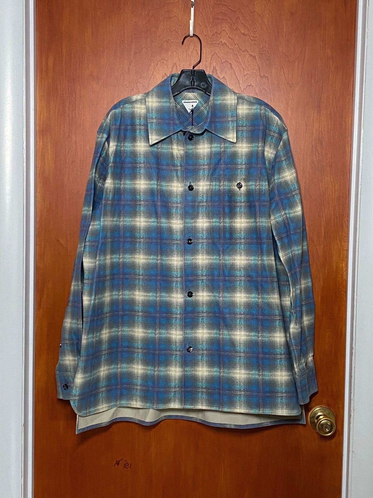 Bottega Veneta Bottega Veneta Leather Shirt size 50/us size 40 Size US M / EU 48-50 / 2 - 9 Thumbnail