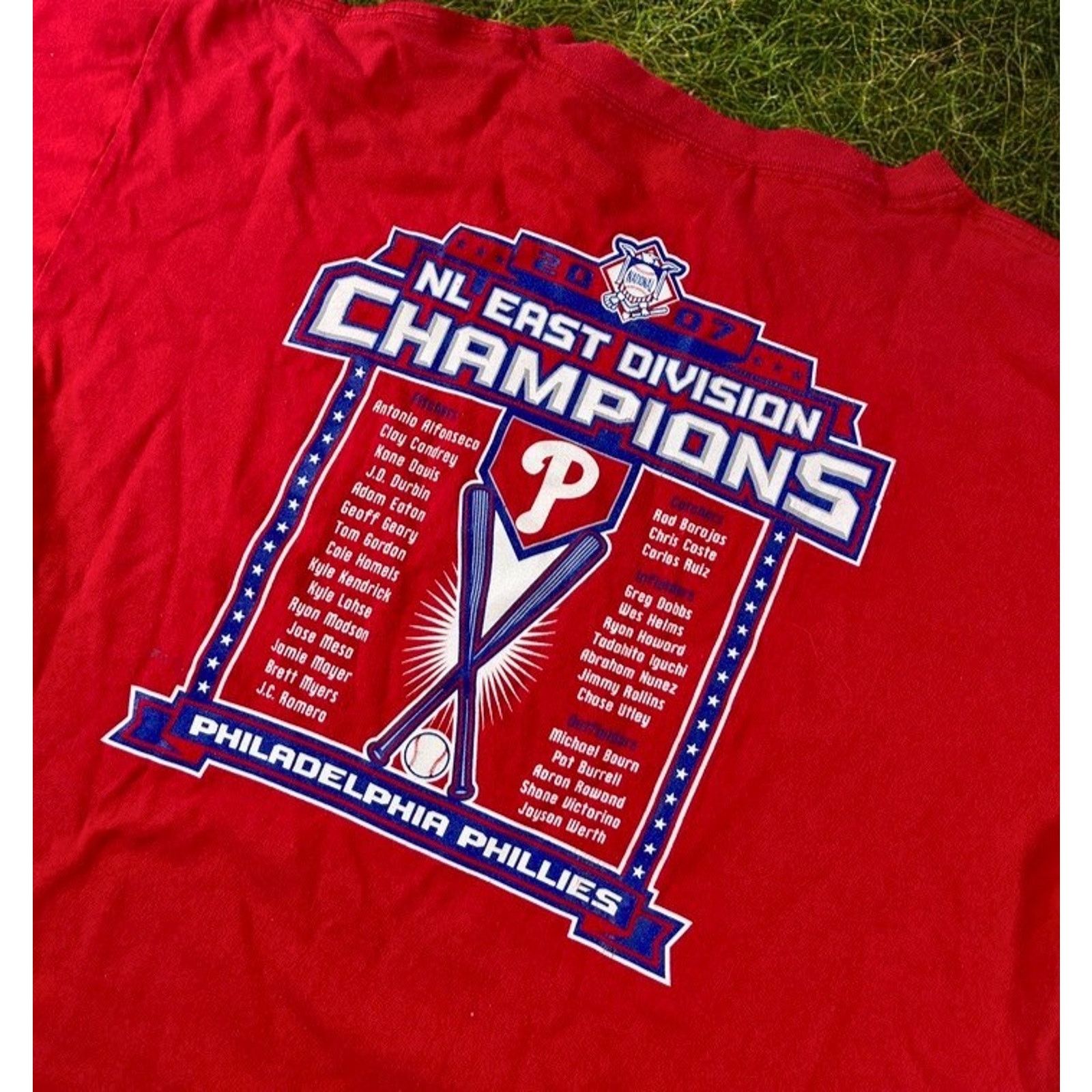 Majestic Philadelphia Phillies 2007 NL East MLB Majestic T-Shirt XL Size US XL / EU 56 / 4 - 5 Thumbnail