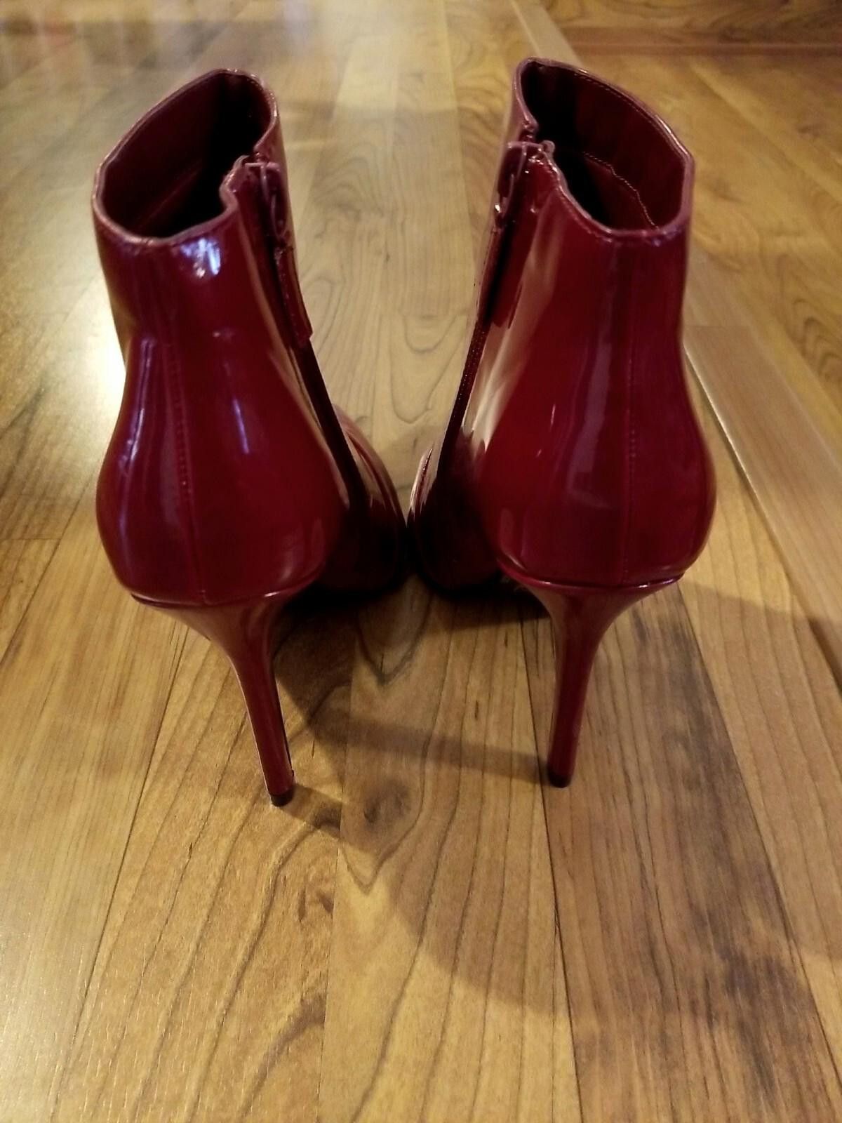 Other New Charles & Keith Women's 7.5 Ankle BOOTS Red Heels Size US 7.5 / IT 37.5 - 8 Thumbnail
