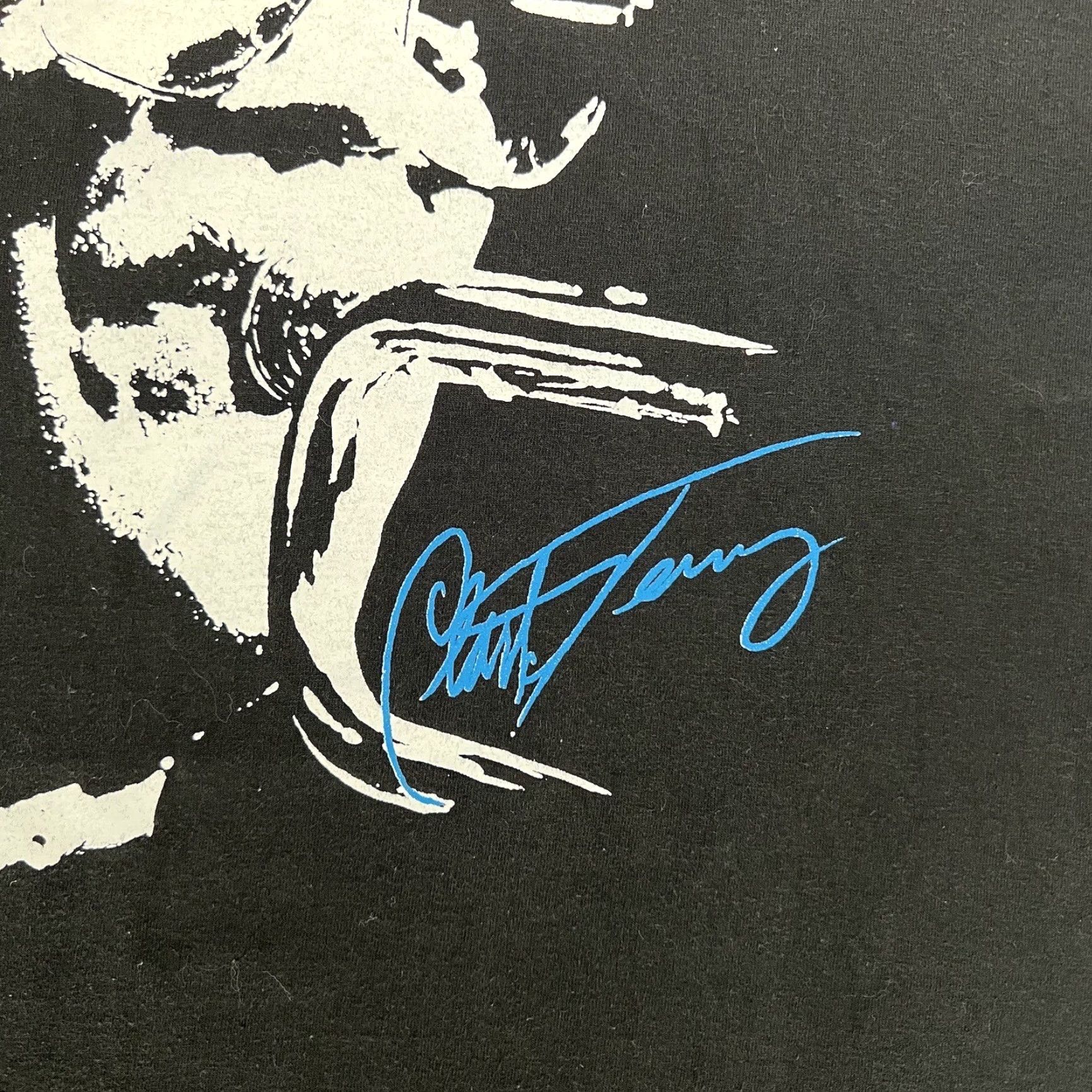 Vintage VINTAGE Clark Terry Shirt 2XL Black 90s Jazz Music Art Trumpet Duke Oklahoma Shirt Mens 2XL Black 90s Jazz Music Artprint T-Shirt Size US XXL / EU 58 / 5 - 4 Thumbnail