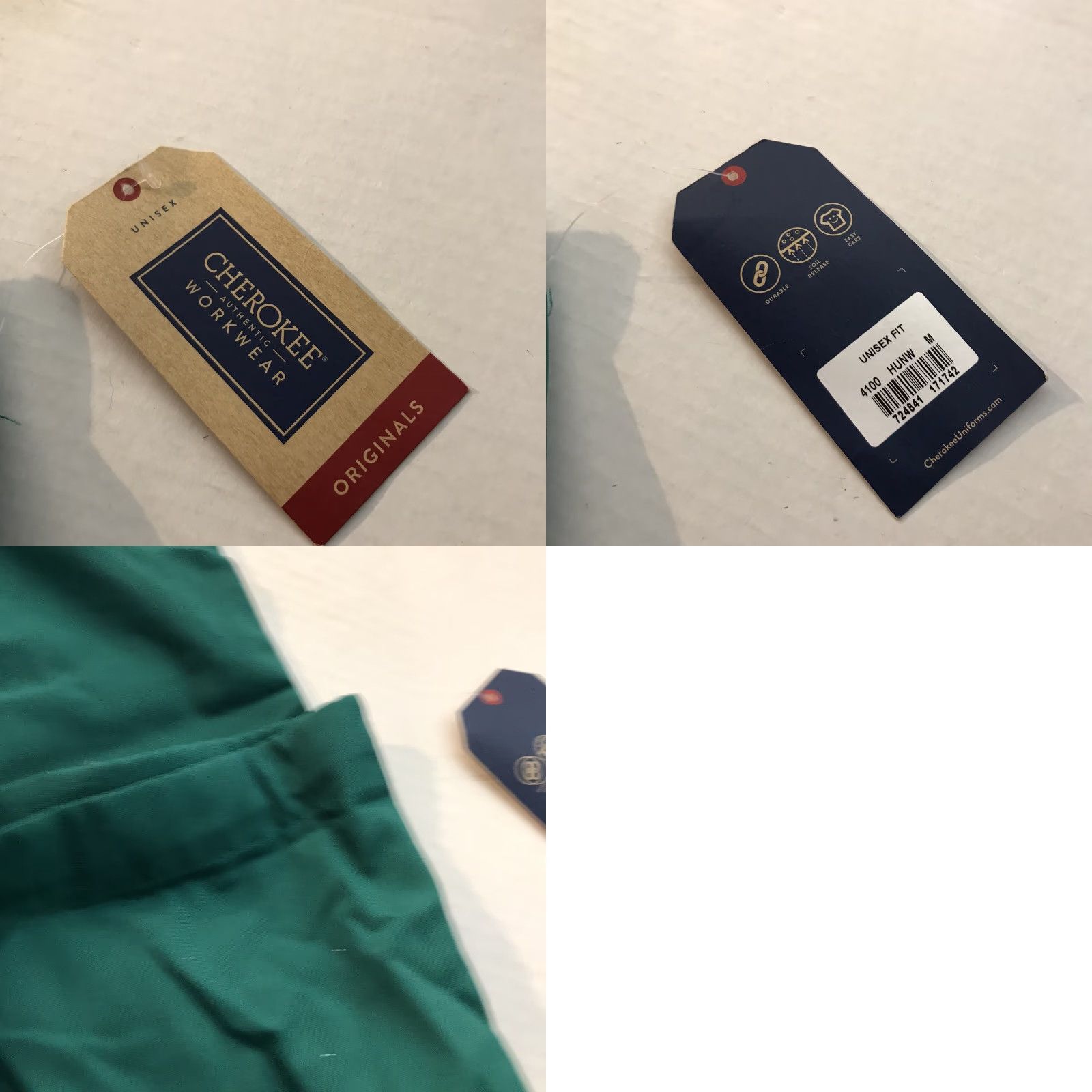 Cherokee VINTAGE Cherokee Women's Medical Scrub Pants Green Size M Medical Uniform Solid Straight Fit Size 32" / US 10 / IT 46 - 8 Thumbnail