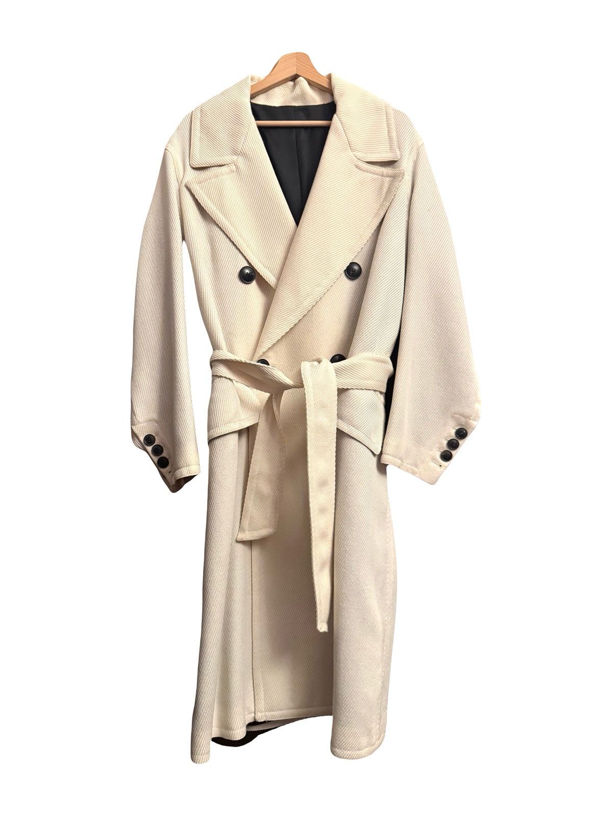 AMI Ami Paris runway fw20 cream wool coat 42 xxs men Size US XS / EU 42 / 0 - 2 Thumbnail