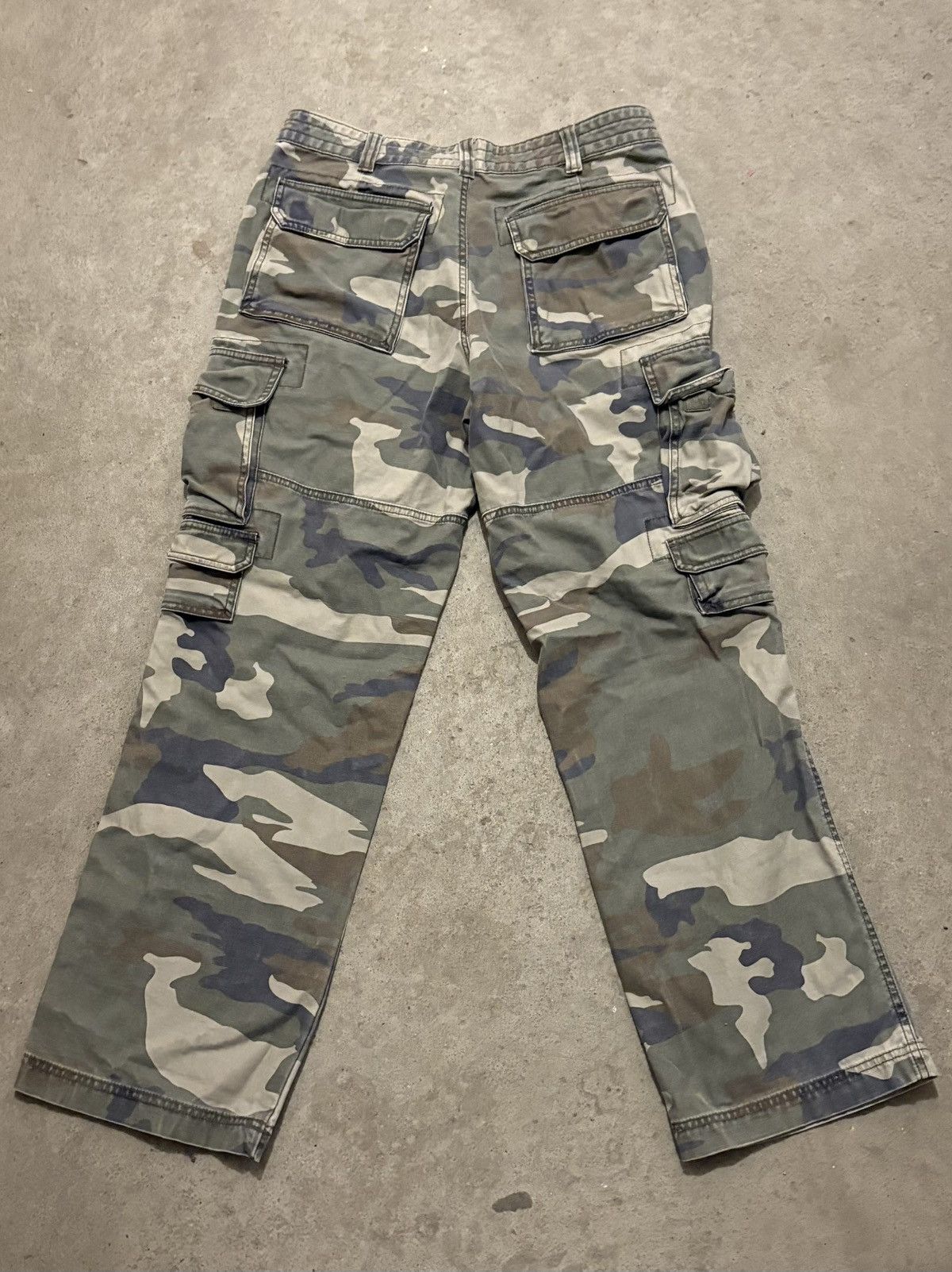 Redhead Vintage Y2K RedHead Men's Green Camo Denim Cargo Pants Size US 32 / EU 48 - 3 Thumbnail