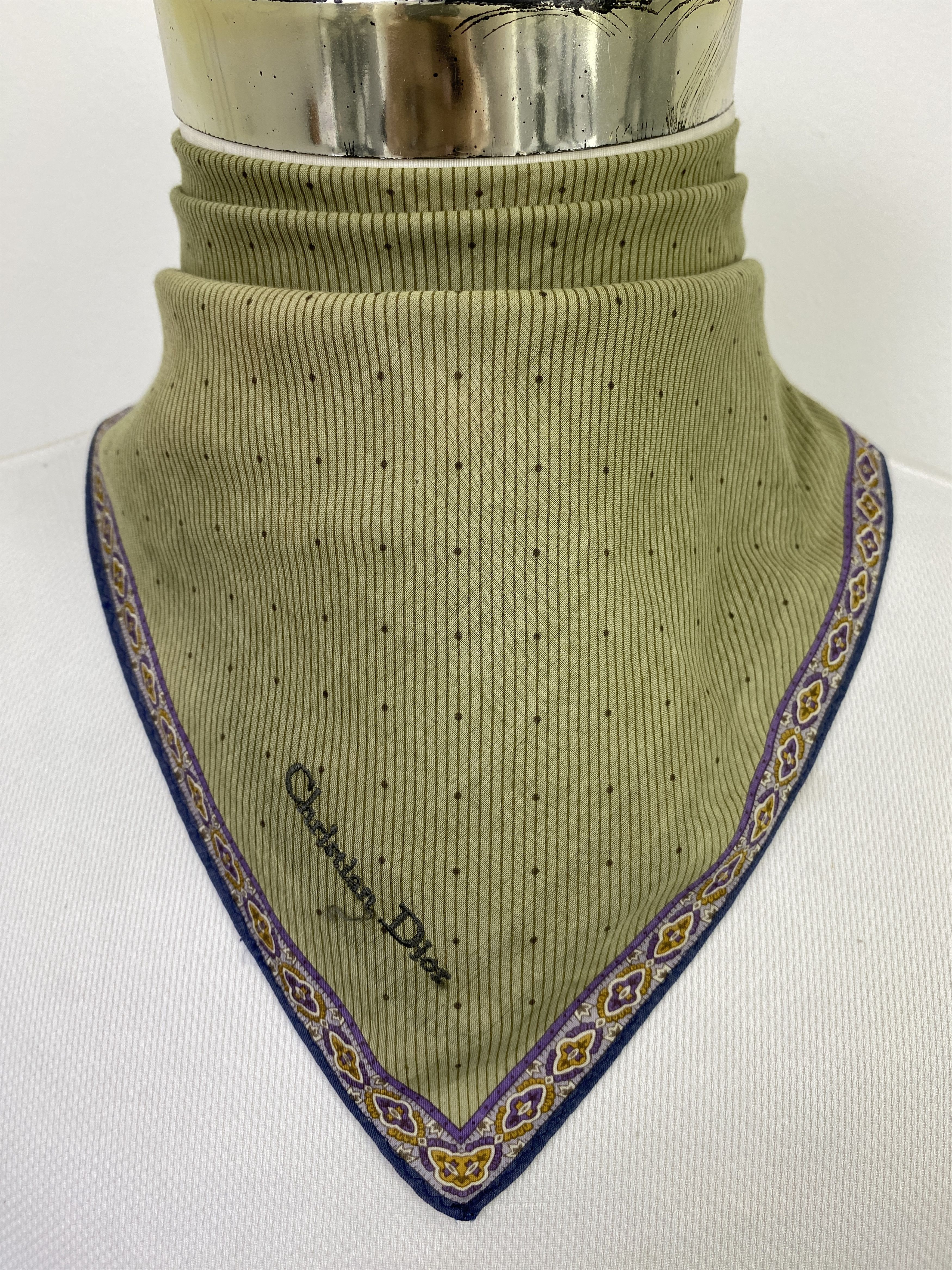 Dior Vintage Dior Handkerchief / Neckerchief KT0178 Size ONE SIZE - 1 Thumbnail