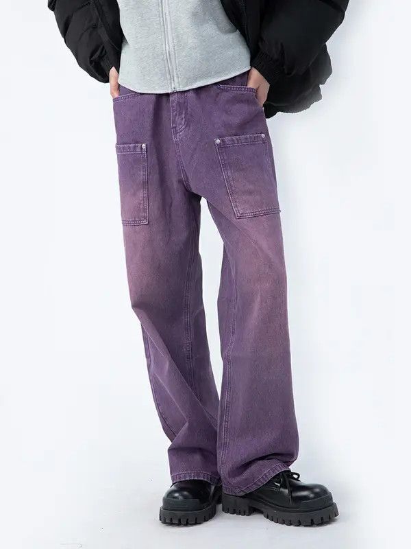 VIBE y2k fade distressed flared baggy jeans Size US 30 / EU 46 - 2 Thumbnail