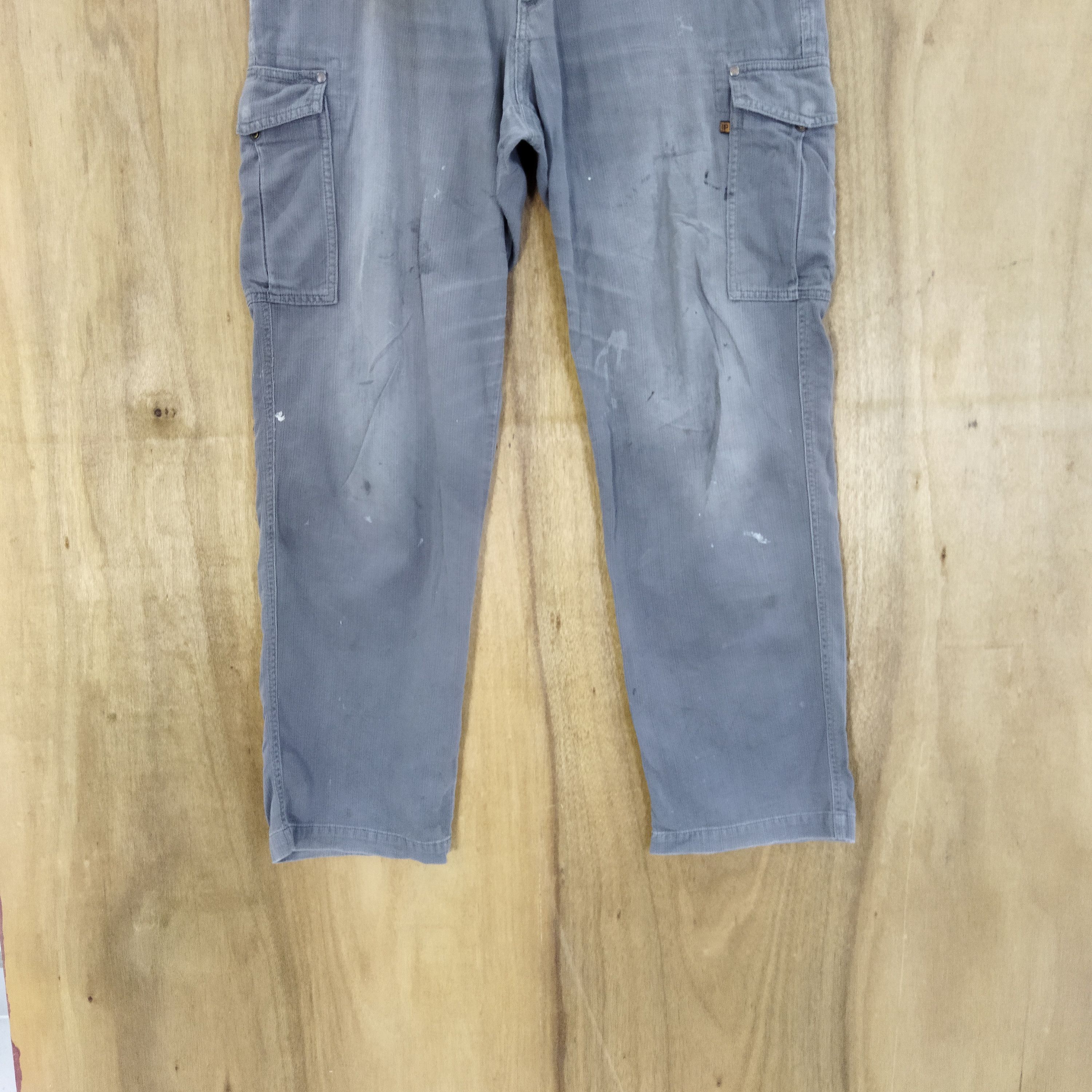 Japanese Brand HOP SCOT FADED GREY CARGO PANTS Size US 34 / EU 50 - 3 Thumbnail