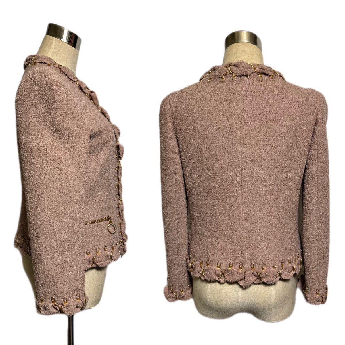 Moschino Moschino Crocodile-Look Design Piping Zip-Up Jacket Size M / US 6-8 / IT 42-44 - 14 Thumbnail