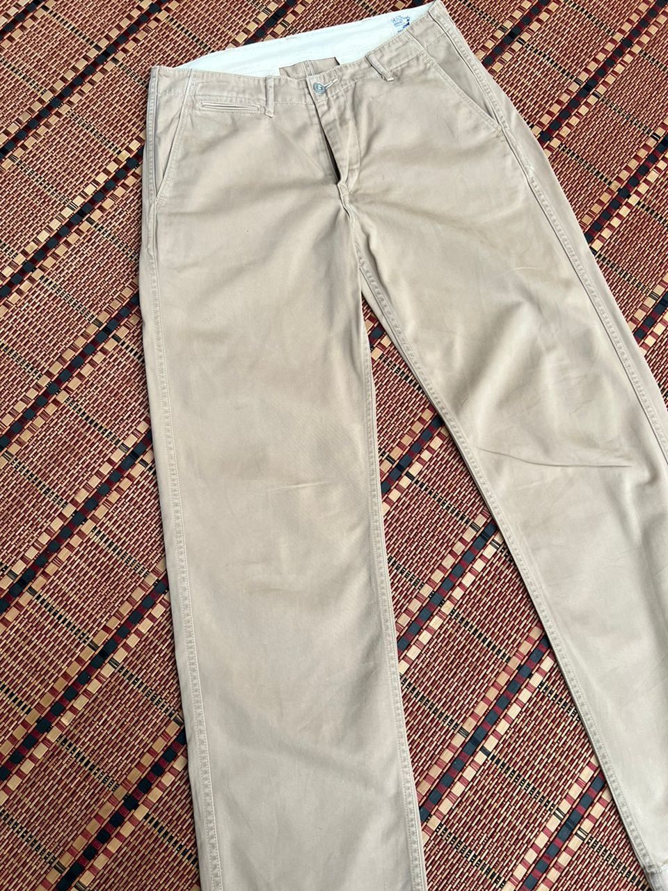 Orslow Orslow Slim Fit Army Trousers Khaki Size US 30 / EU 46 - 2 Thumbnail