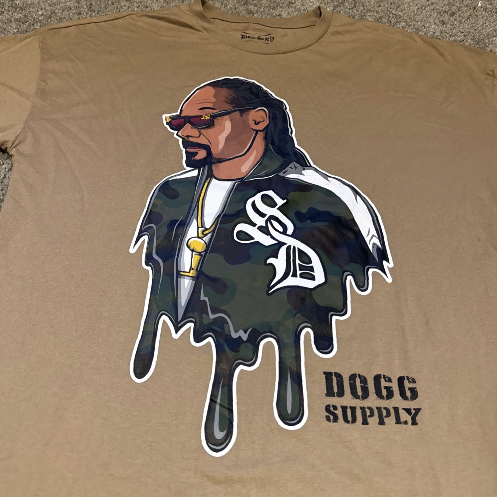 Vintage Snoop Dogg Supply Co T-Shirt Beige L Large Mens Music Promo NWT Shirt Size US L / EU 52-54 / 3 - 3 Thumbnail