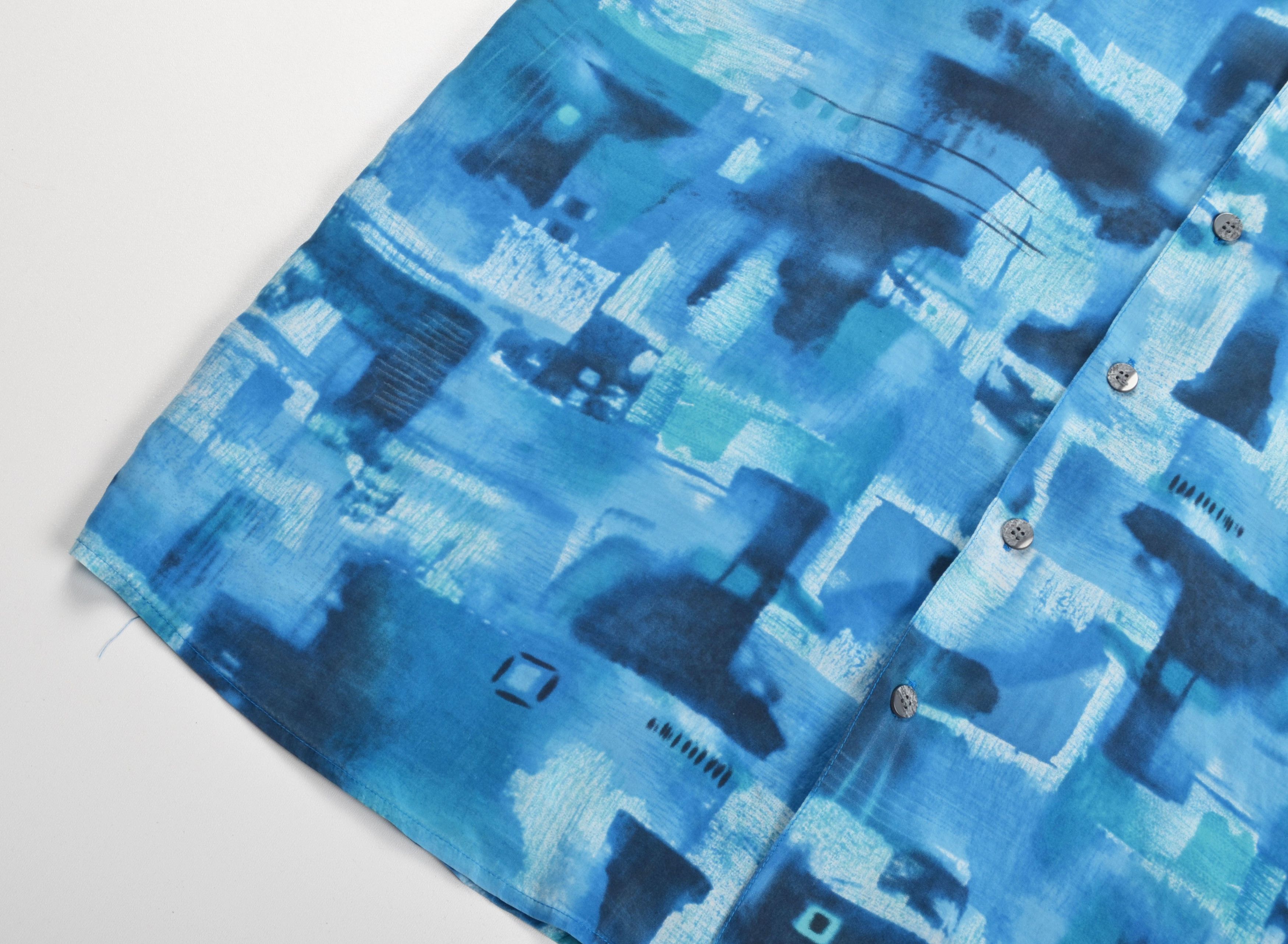 Vintage Vintage Kingfield Abstract Print Short Sleeve Silk Shirt Size US L / EU 52-54 / 3 - 3 Thumbnail