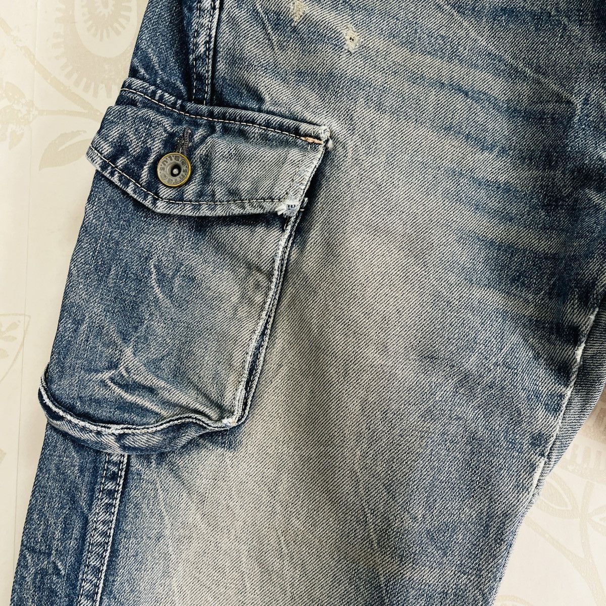 Le Grande Bleu (L.G.B.) × Vintage Vintage BLUE Grande Faded Acid Wash Denim Jeans Size US 29 - 12 Thumbnail