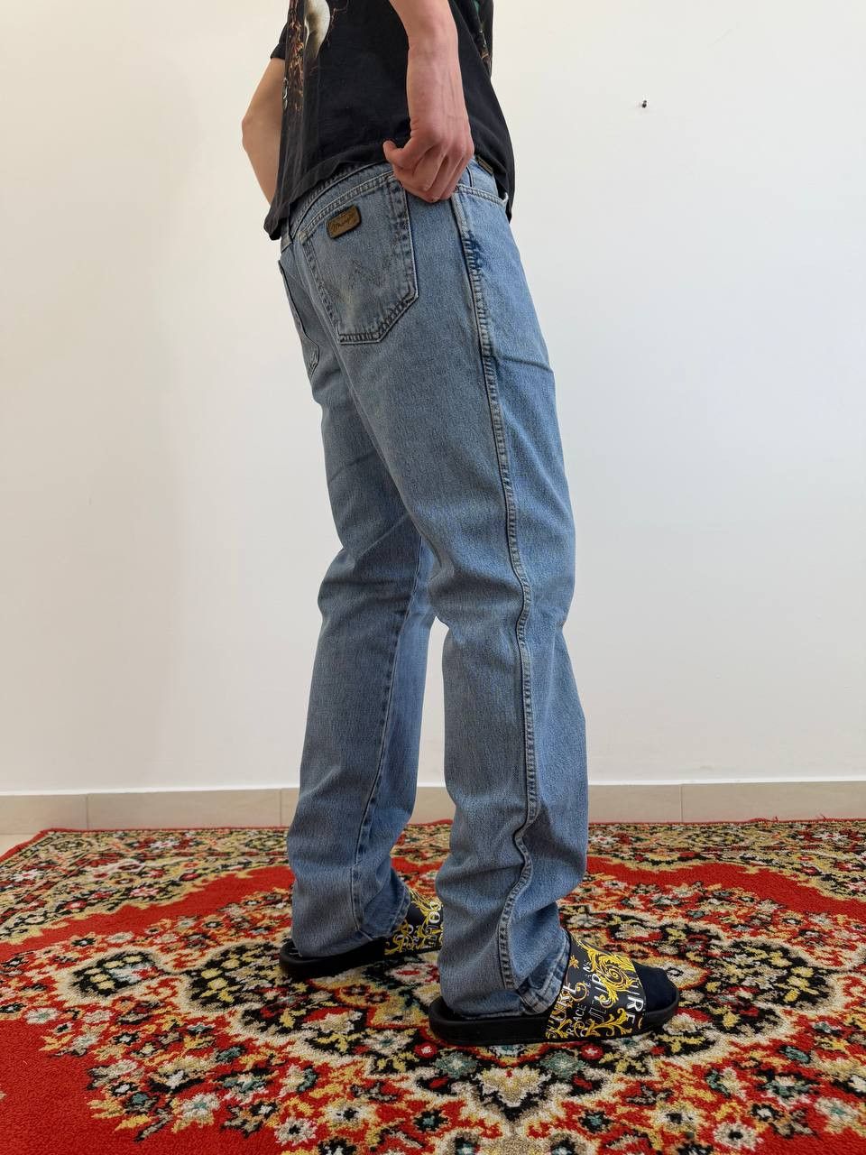 Wrangler Vintage Wrangler Straight Fit Jeans if6was style Size US 33 - 1 Thumbnail