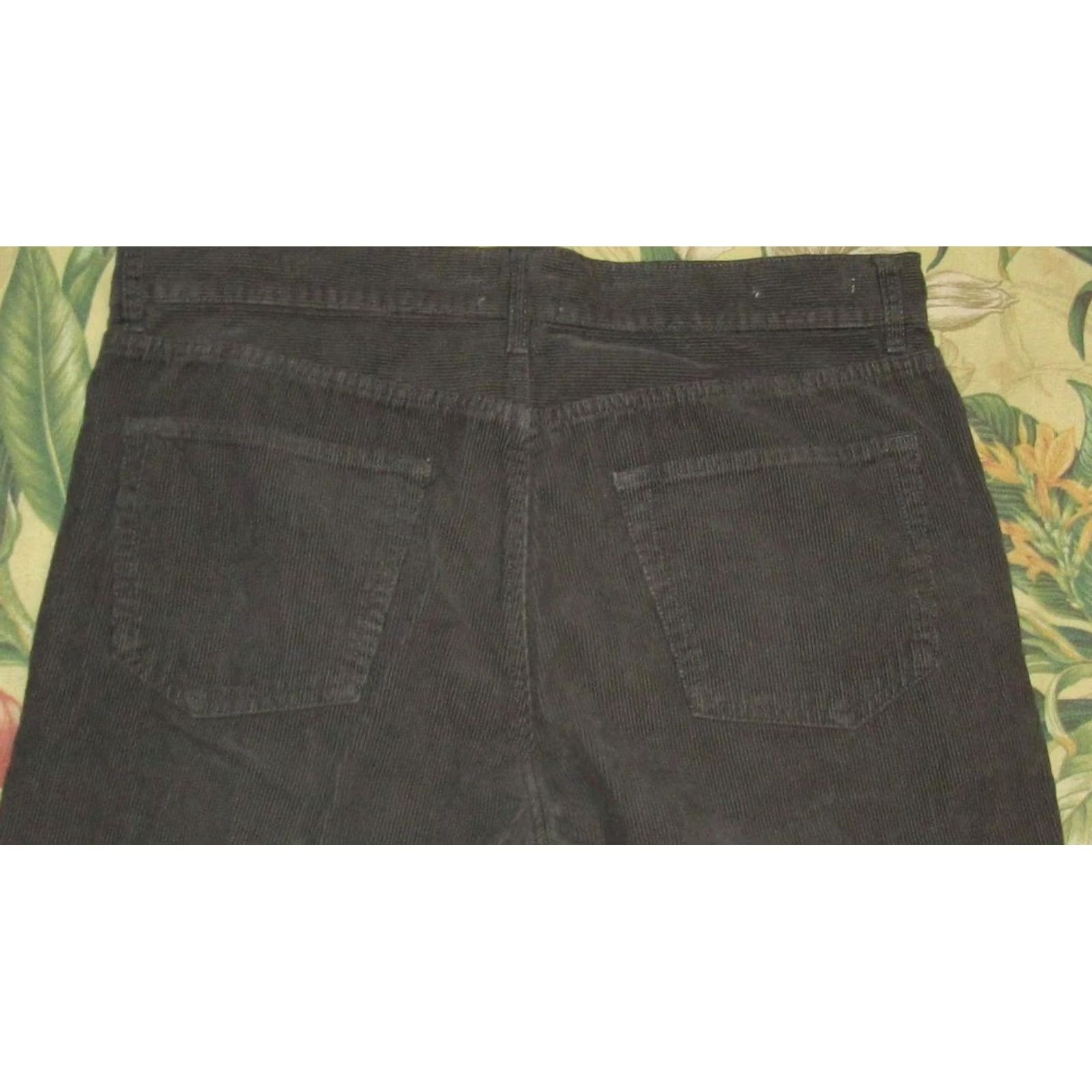 Sid Mashburn SID MASHBURN Charcoal Grey Button Fly Corduroy Pants 35 x 28 Mens Chino Corduroy Gray/Charcoal Men’s 90s? Size US 35 - 4 Thumbnail