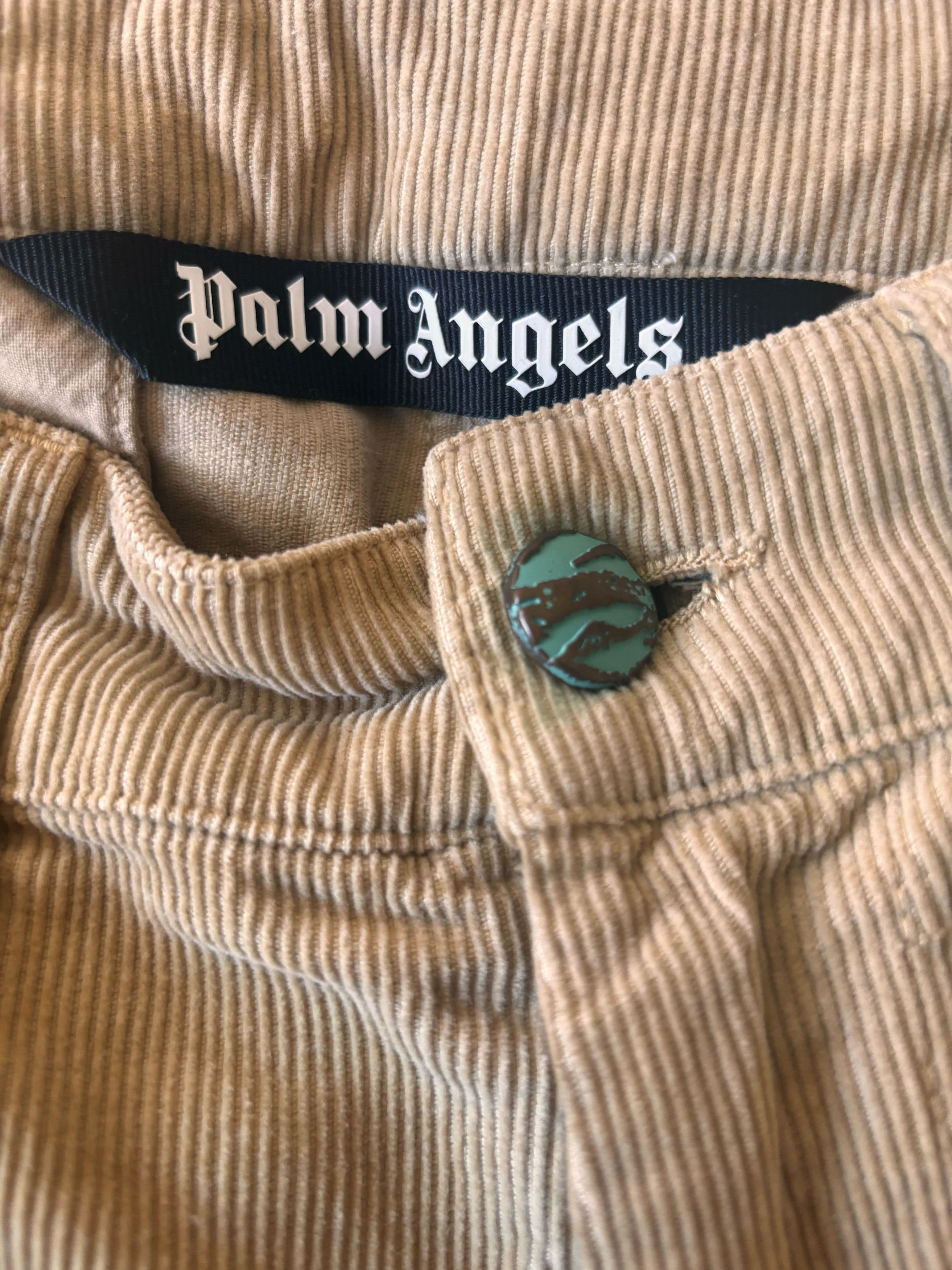 Palm Angels Cropped Corduroy Trousers Size US 34 / EU 50 - 6 Thumbnail