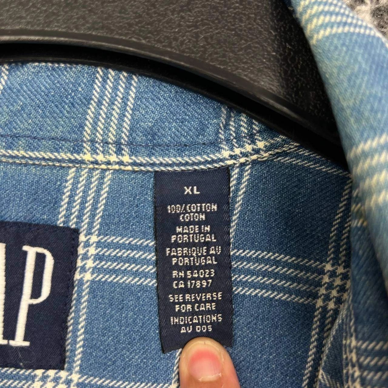 Gap Gap Button Down Shirt Men Flannel Plaid Cotton XL Size US XL / EU 56 / 4 - 2 Thumbnail