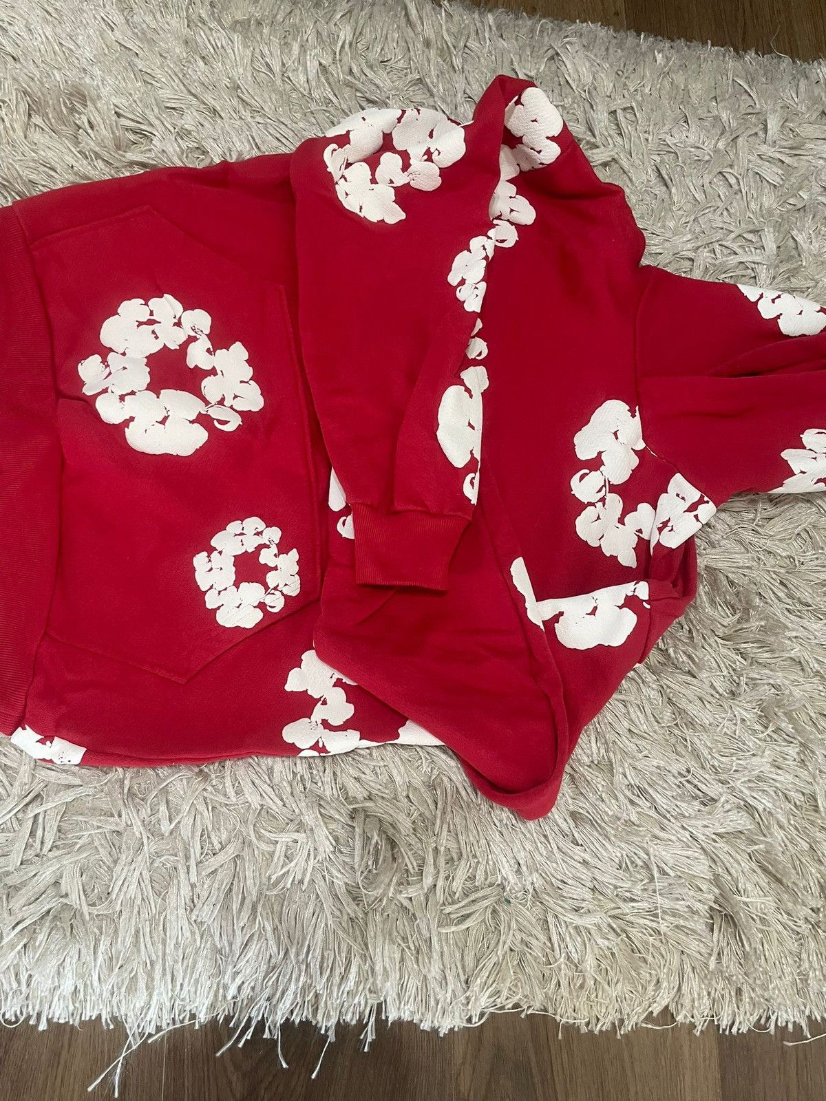 DENIM TEARS Denim Tears Hoodie Red Size US S / EU 44-46 / 1 - 4 Thumbnail