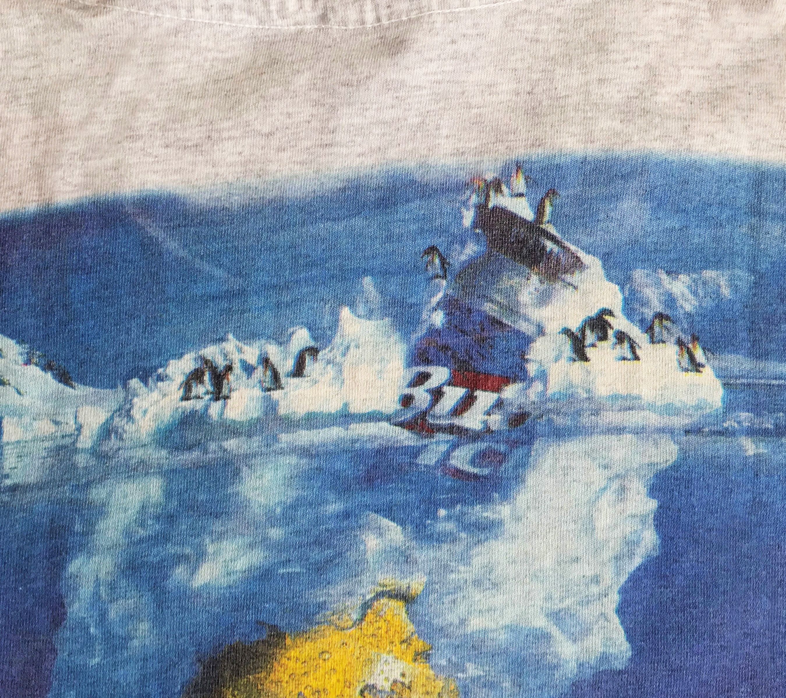 Anvil Vintage 90s BUDWESSER T shirt 1996 Penguins Single Stitch Size US XL / EU 56 / 4 - 6 Thumbnail