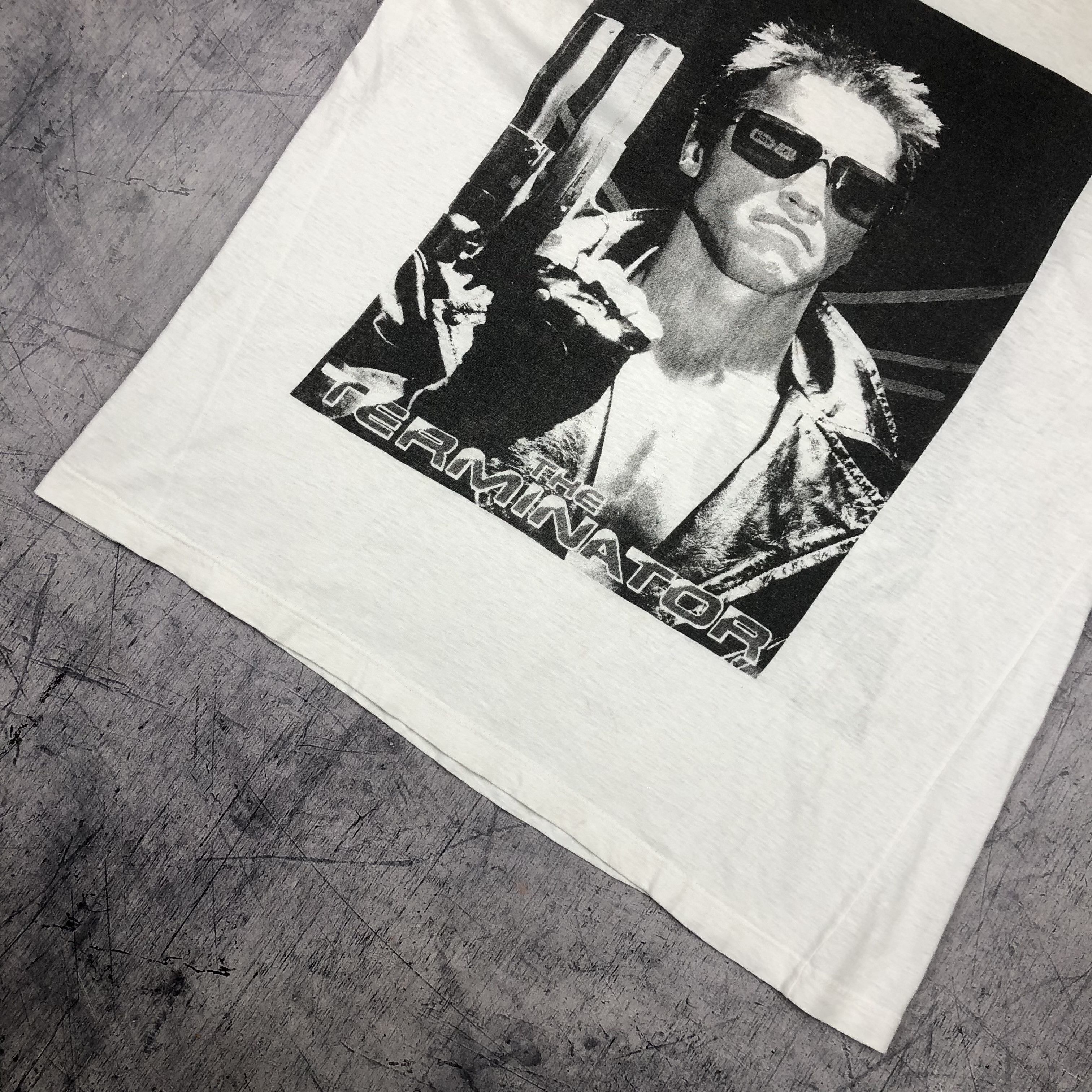 Vintage The Terminator Movie Film Schwarzenegger Rare Vintage Tee Size US L / EU 52-54 / 3 - 12 Thumbnail