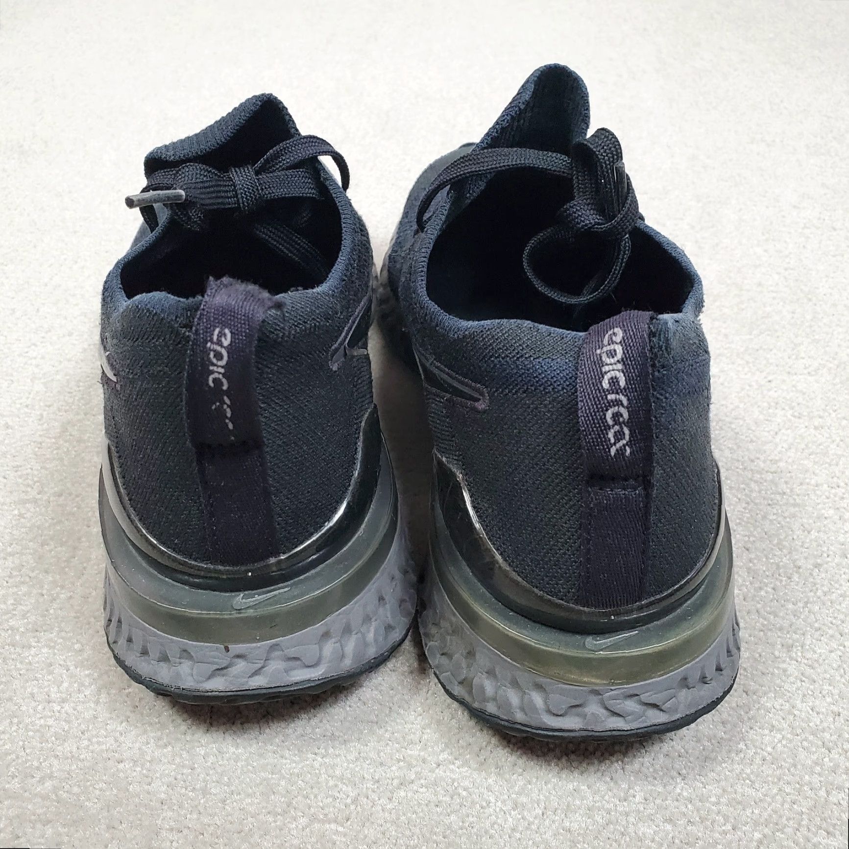 Nike Nike Womens Shoes Sneaker Low Top Black React Flyknit 2 Running 10 BQ8927 001 Size L / US 10 / IT 46 - 6 Thumbnail