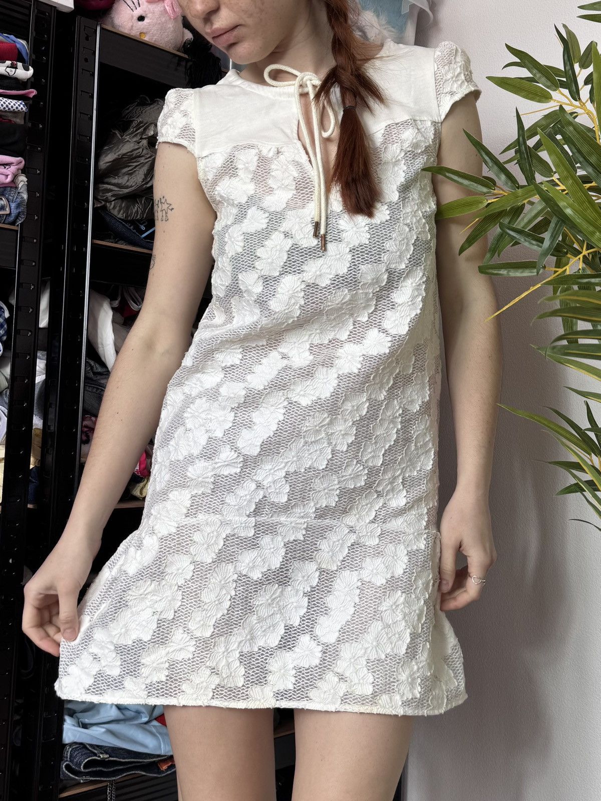 See by Chloe VINTAGE SEE BY CHLOE 2000s MESH MINI DRESS Size XXS / US 00 / IT 34 - 1 Thumbnail