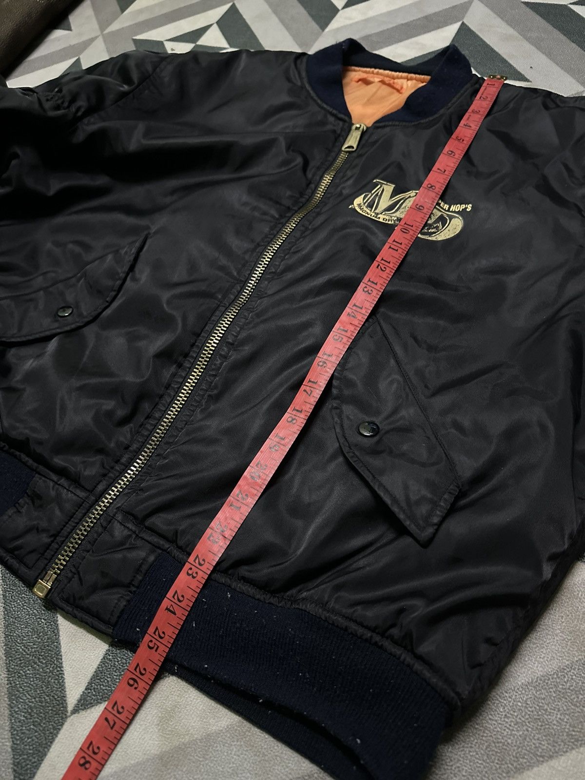 Japanese Brand Super hop magnum dry reversible bomber jacket Size US L / EU 52-54 / 3 - 11 Thumbnail