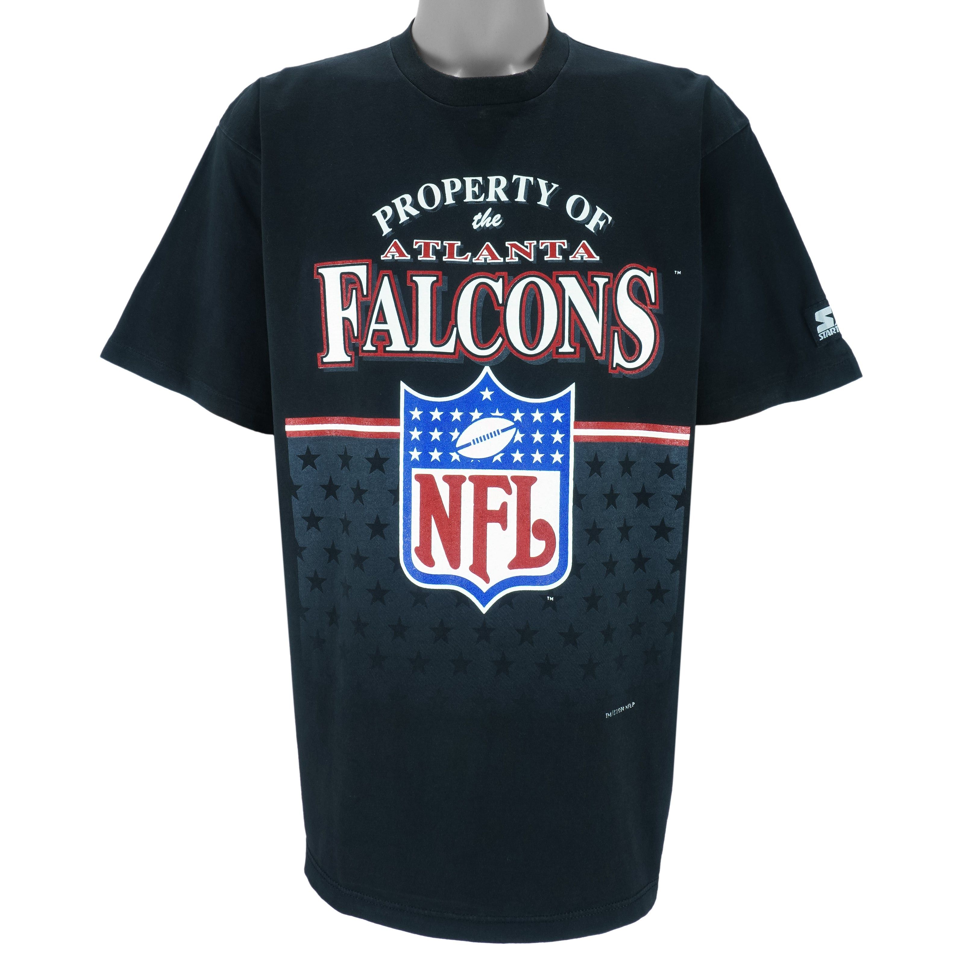Starter NFL - Atlanta Falcons Big Logo Single Stitch T-Shirt 1994 Size US XL / EU 56 / 4 - 1 Thumbnail