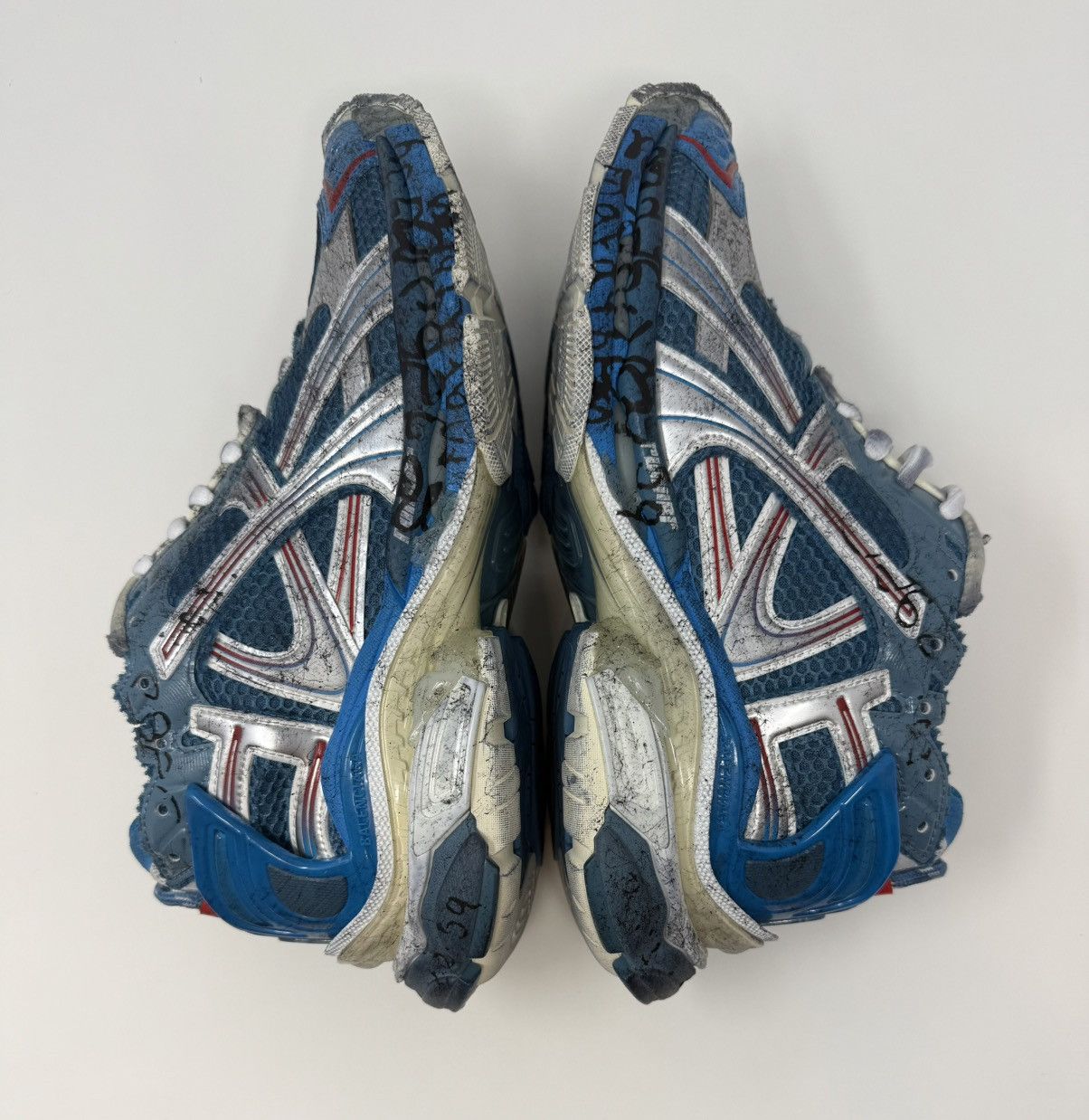 Balenciaga Balenciaga Marathon Runner Sneaker Blue Unreleased Demna Size US 8 / EU 41 - 3 Thumbnail