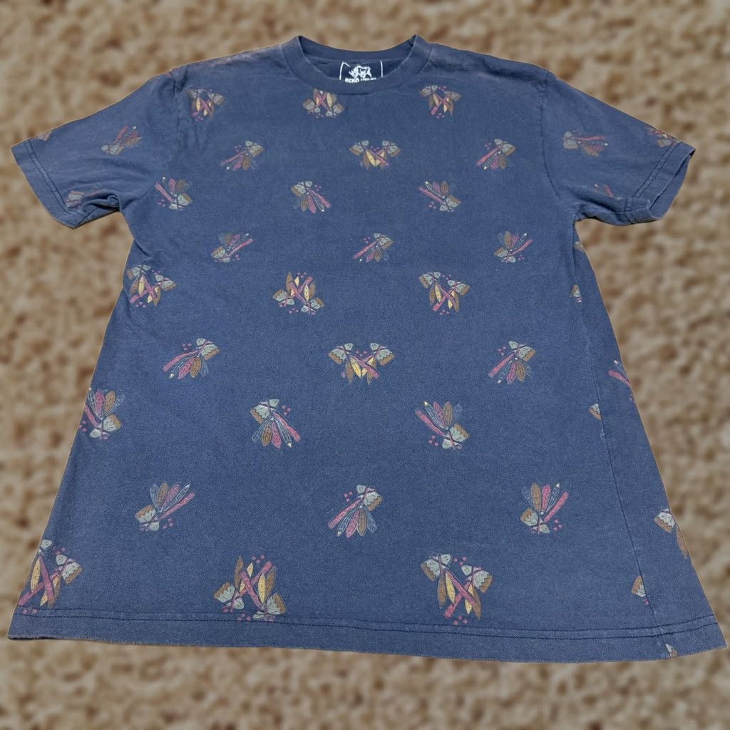 Ecko Unltd. Ecko Unltd Shirt Mens Large Blue Dragonfly All Over Graphic Tee Streetwear Size US L / EU 52-54 / 3 - 1 Thumbnail