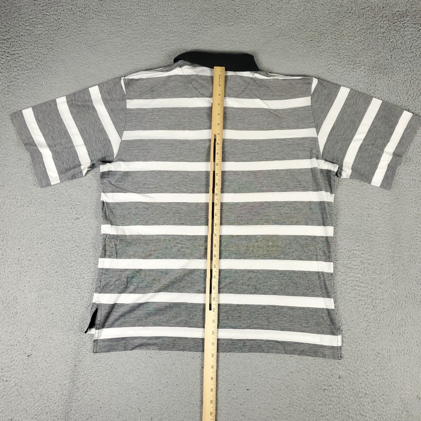 Ralph Lauren Ralph Lauren Polo Shirt Gray White Striped Casual Regular Fit Mens Large Size US L / EU 52-54 / 3 - 4 Thumbnail
