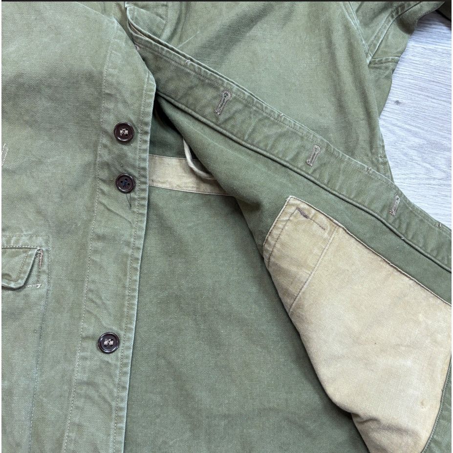 Vintage Vintage 50s French M47 Army Military Field Jacket Mens 4C XL Size US XL / EU 56 / 4 - 14 Thumbnail