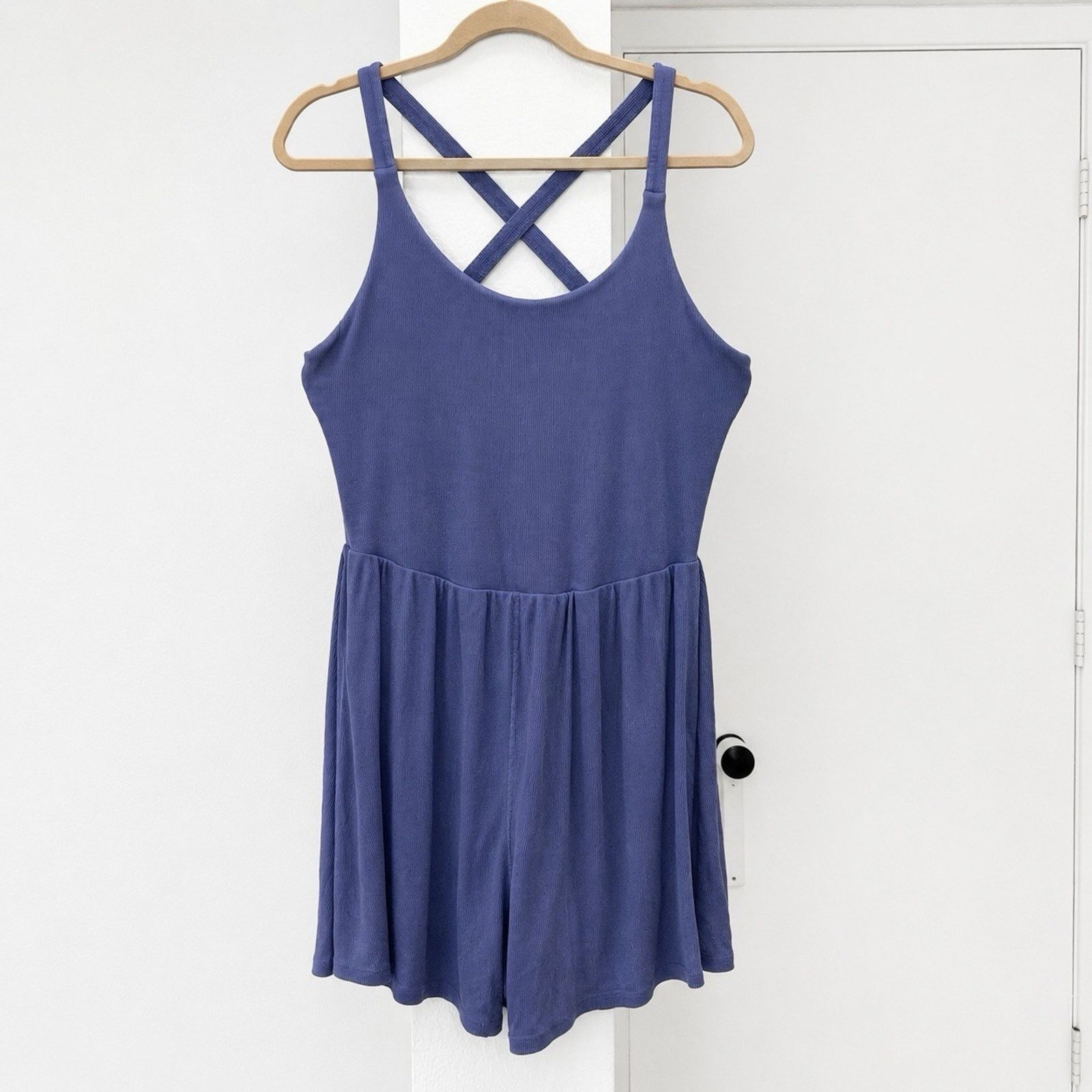 Other Imbodhi Lila Short Romper XXL 2X Purple Ribbed Size XXL / US 16-18 / IT 52-54 - 1 Thumbnail