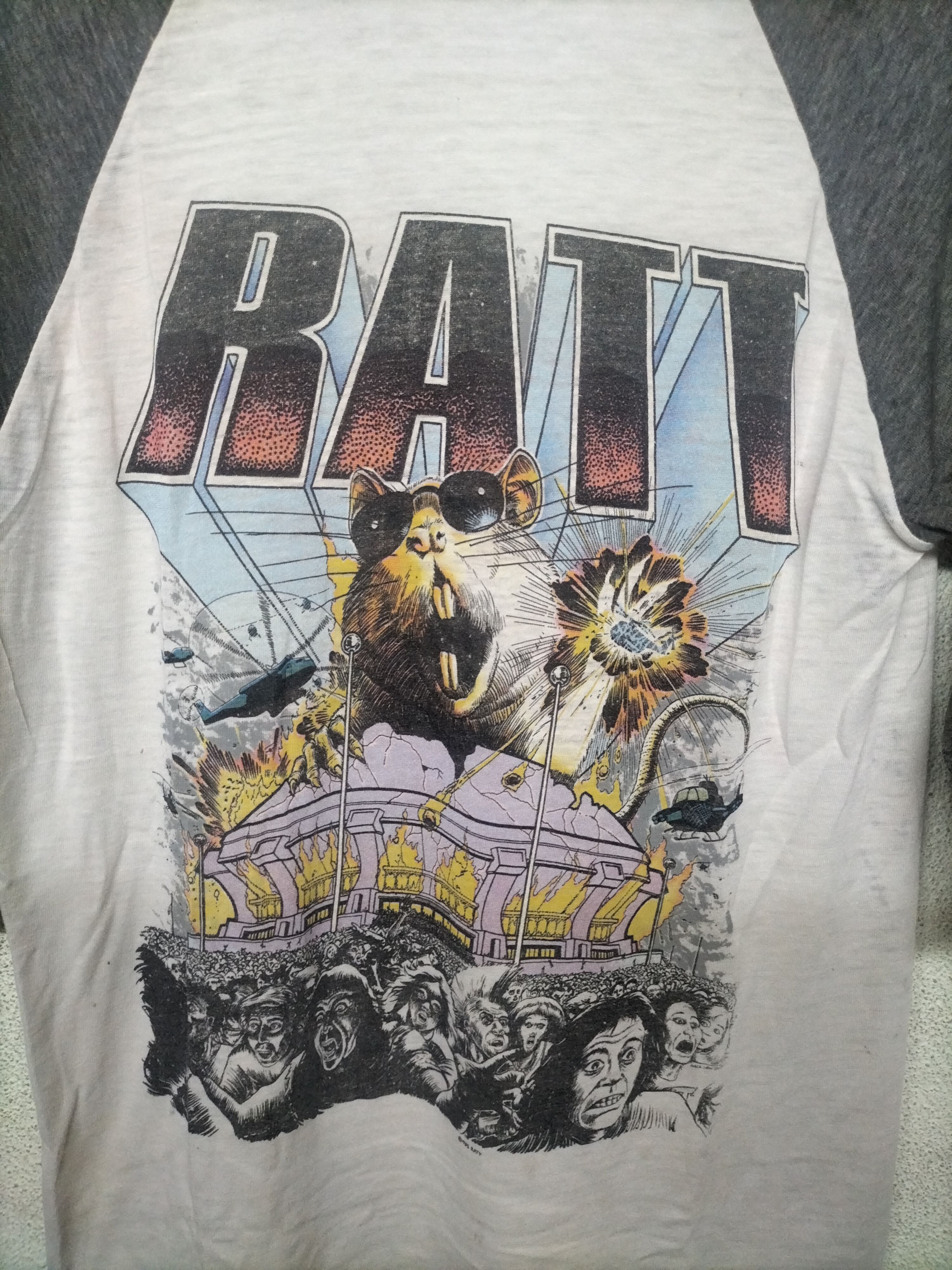 Band Tees Vintage 80's ratt patrol raglan shirt paper thin Size US S / EU 44-46 / 1 - 8 Thumbnail