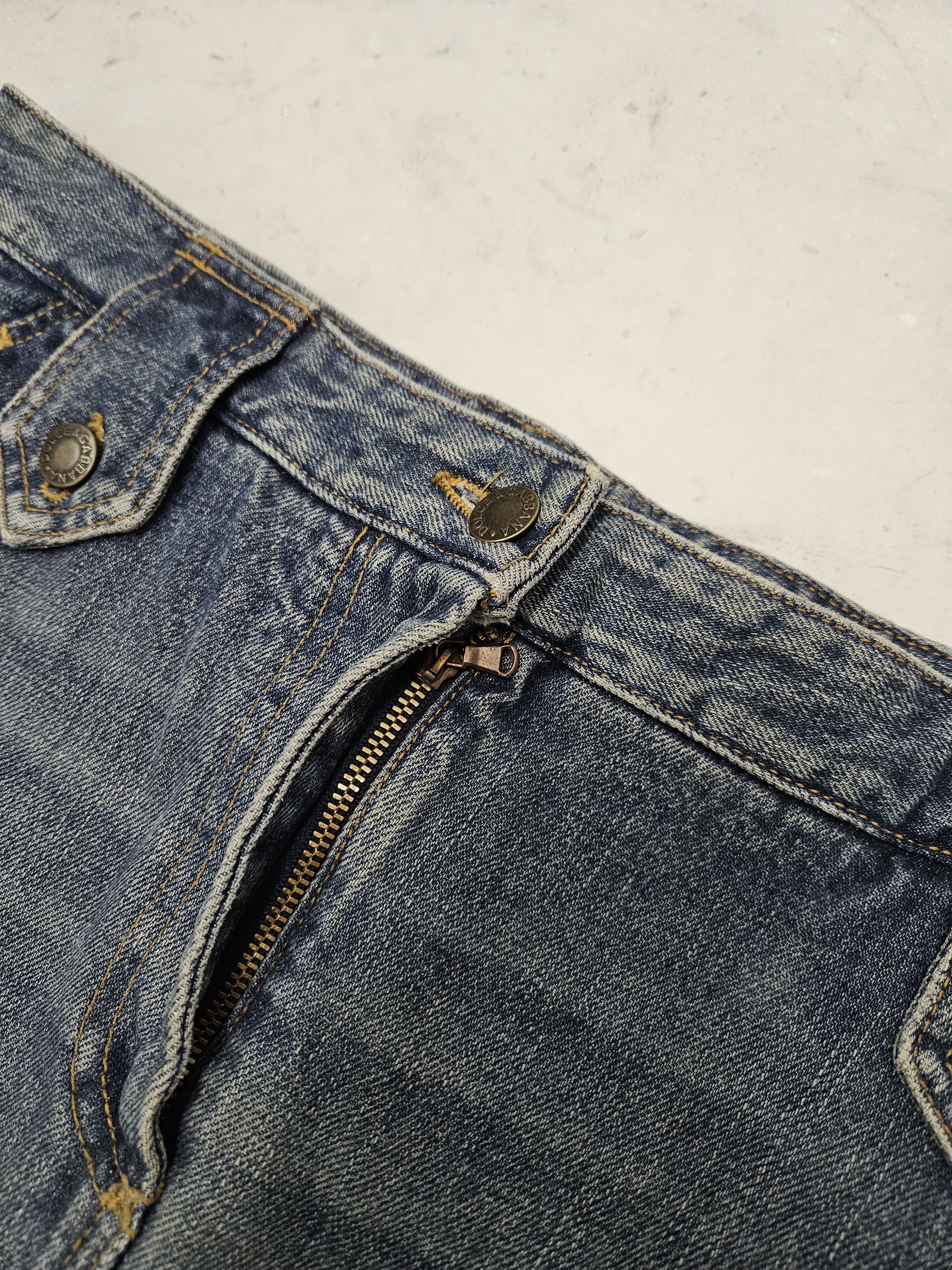 Dolce & Gabbana Archive Dolce Gabbana washed denim skirt Size 32" / US 10 / IT 46 - 8 Thumbnail