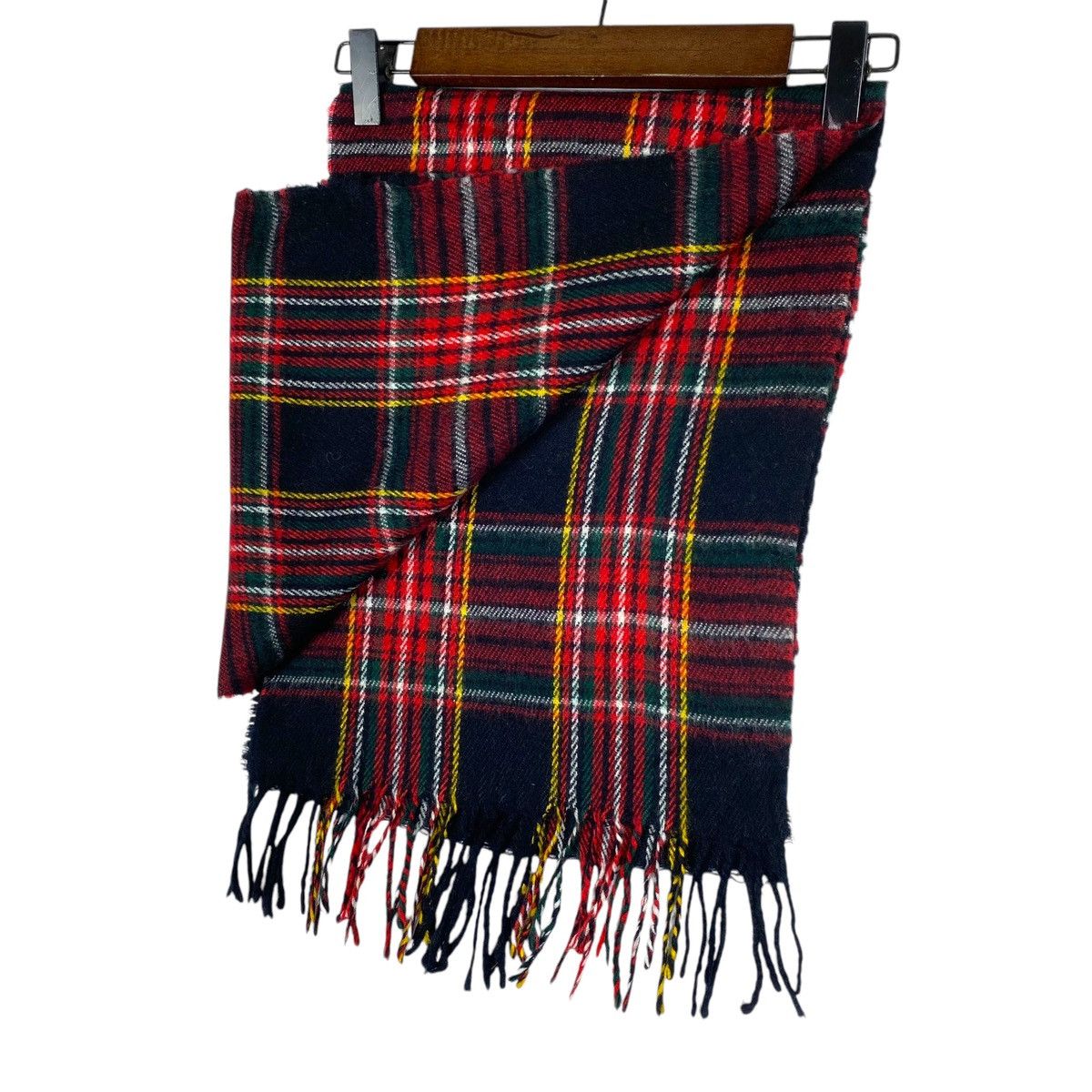 Burberry × Vintage Vintage Burberrys Nova Checked Red Light Scarf Muffler Size ONE SIZE - 7 Thumbnail