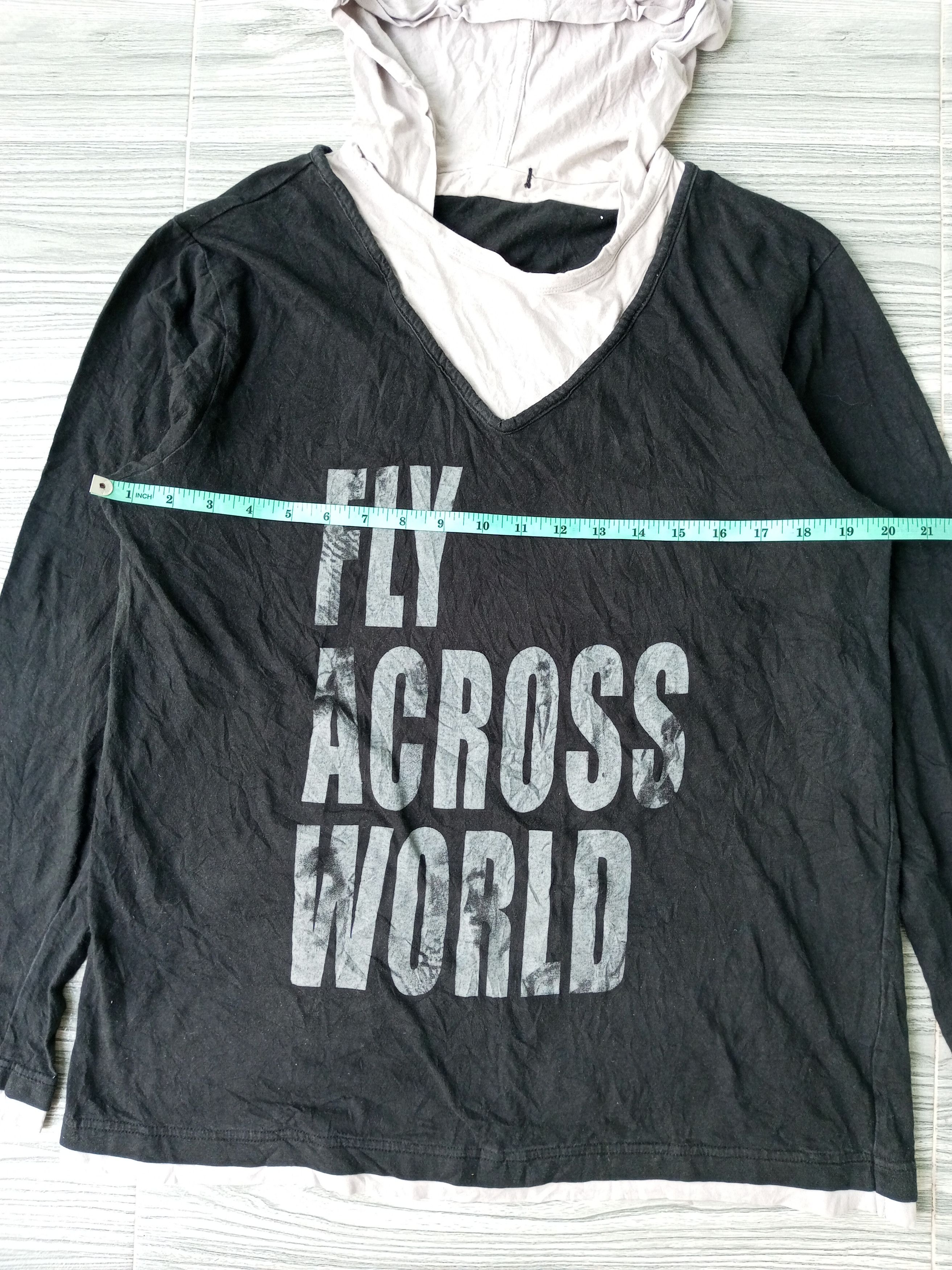 Japanese Brand "Lost Tag" Japan Double Layer Hoodie LongSleeve Tshirt Size US L / EU 52-54 / 3 - 10 Thumbnail