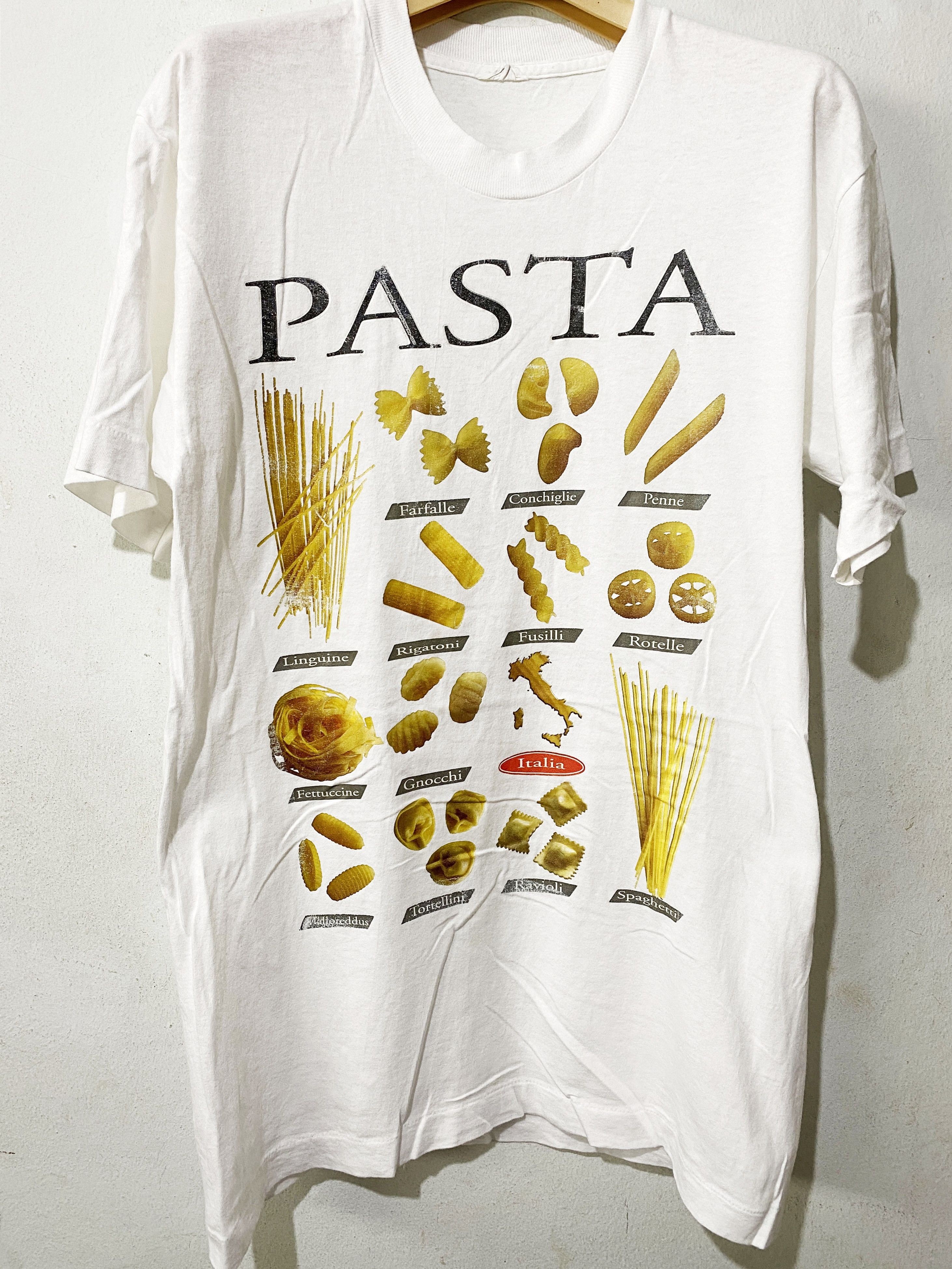 Vintage Vintage 90s Pasta Shirt Size US M / EU 48-50 / 2 - 1 Thumbnail