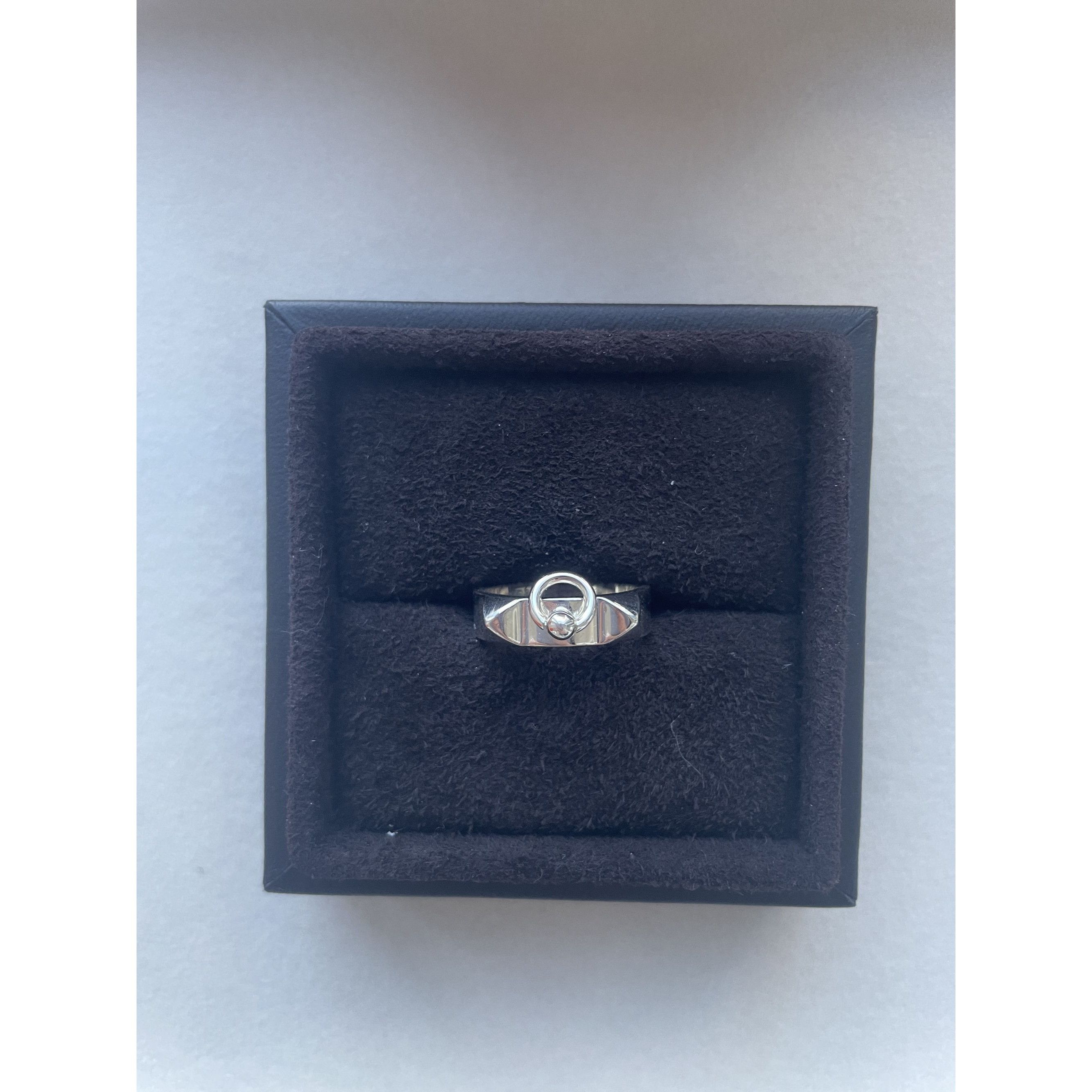 Hermes Hermès Sterling Silver Kelly Ring Size 53 With Original Box Size ONE SIZE - 3 Thumbnail