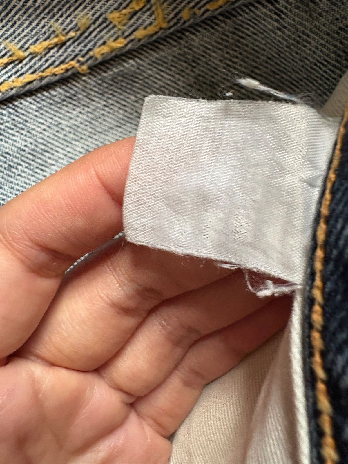 Japanese Brand × The Flat Head Vintage Flat Head Selvedge Mud Wash Distress Rip Baggy Jean Size US 32 / EU 48 - 9 Thumbnail