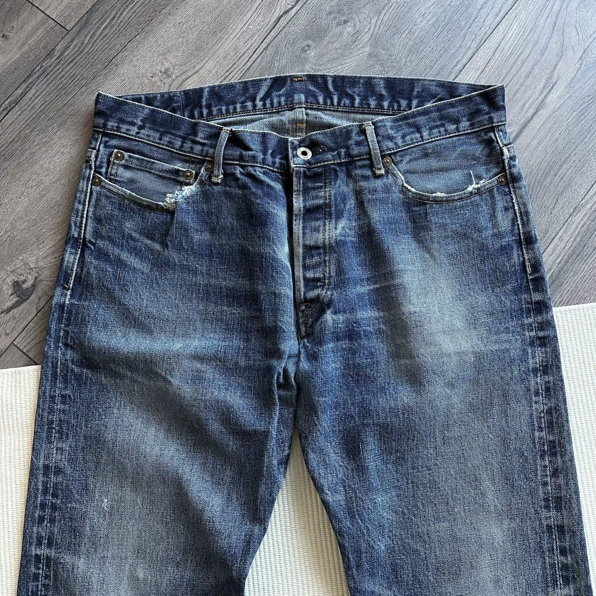 Japan Blue Vintage Japan Blue Distressed Straight Leg Jeans Size US 36 / EU 52 - 4 Thumbnail